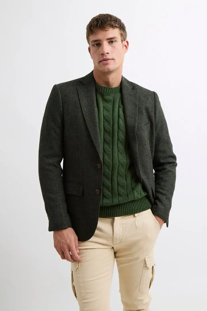 American Espiga Green Wool