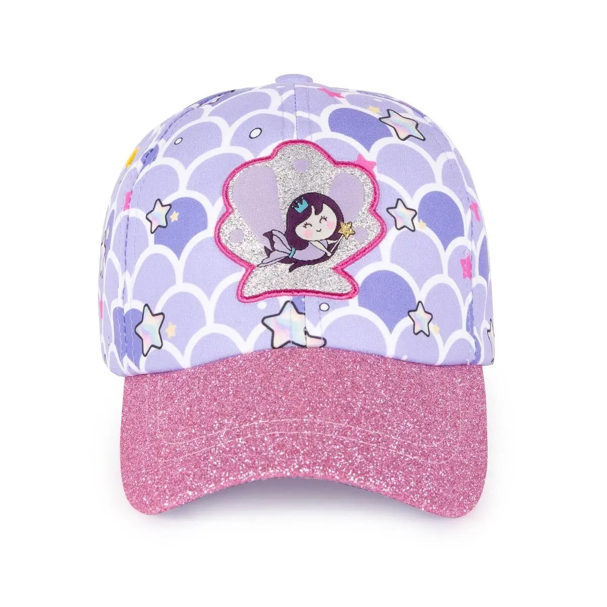 Milk&Moo Little Mermaid Glitter Girls' Cap (Ages 4-6)