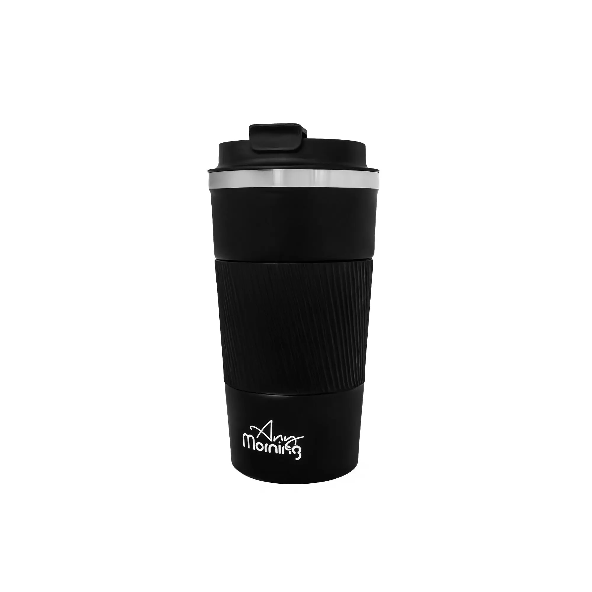 Any Morning Black Thermos Mug, 500 ml, 16.91 oz
