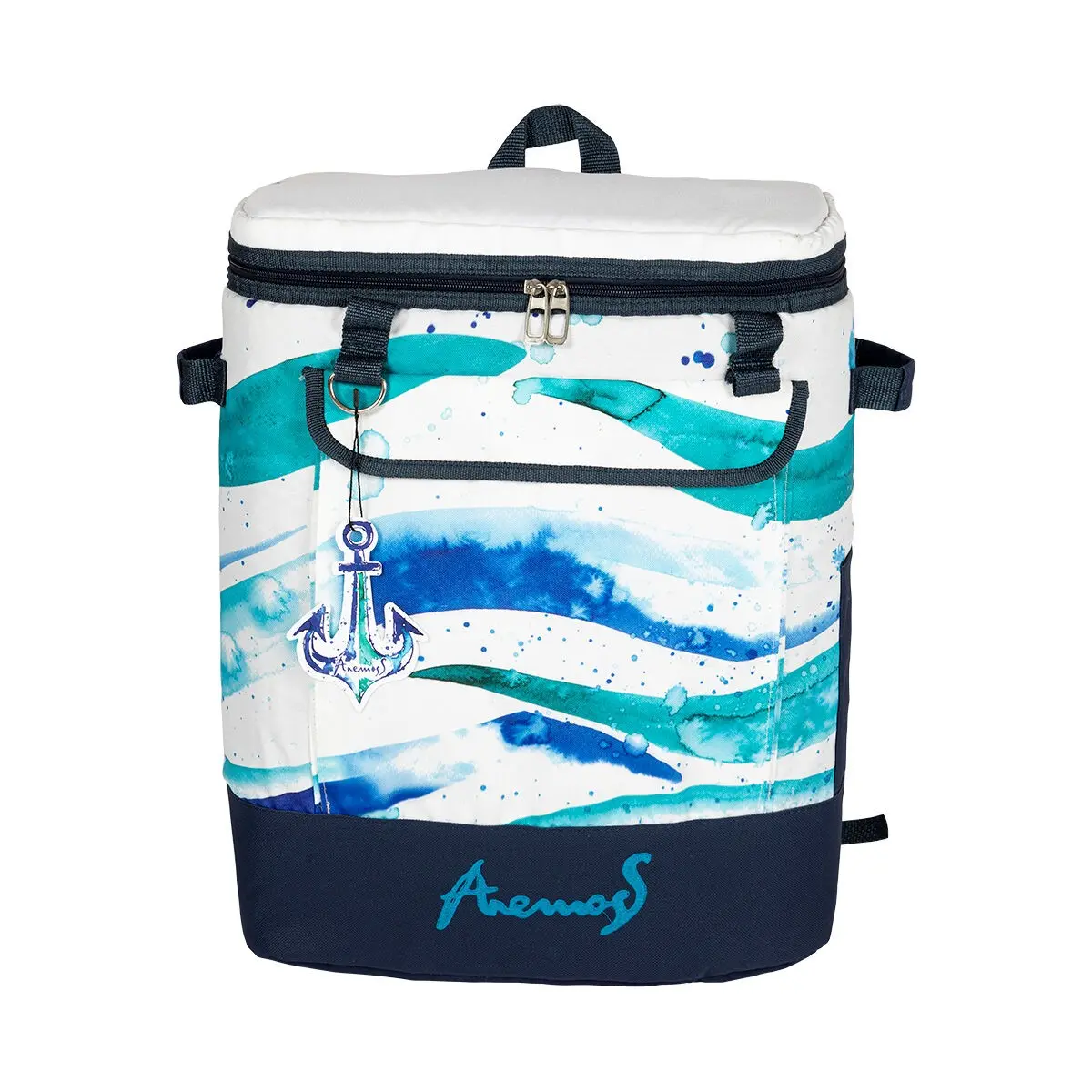 Anemoss Waves Blue Insulated Cooler Backpack