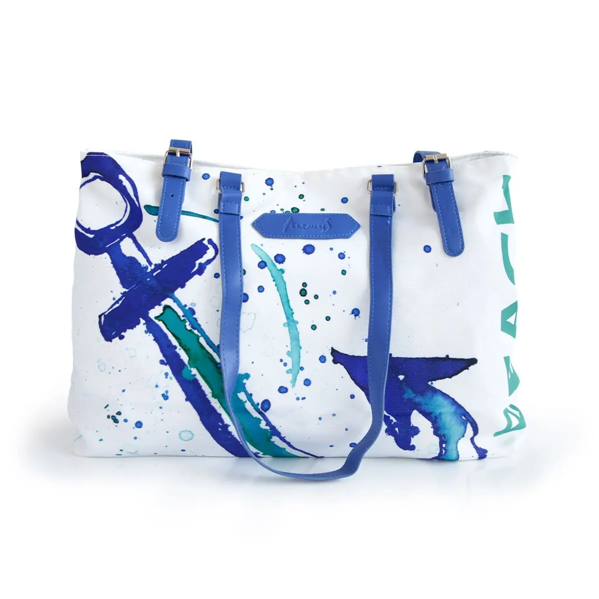 Anemoss Anchor Blue Beach Bag