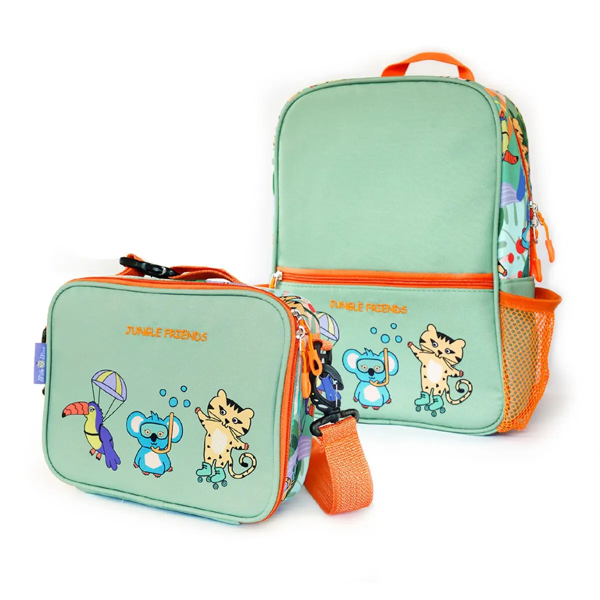 Milk&Moo Kids Backpack with Lunch Box, School Backpack Set for Girls and Boys