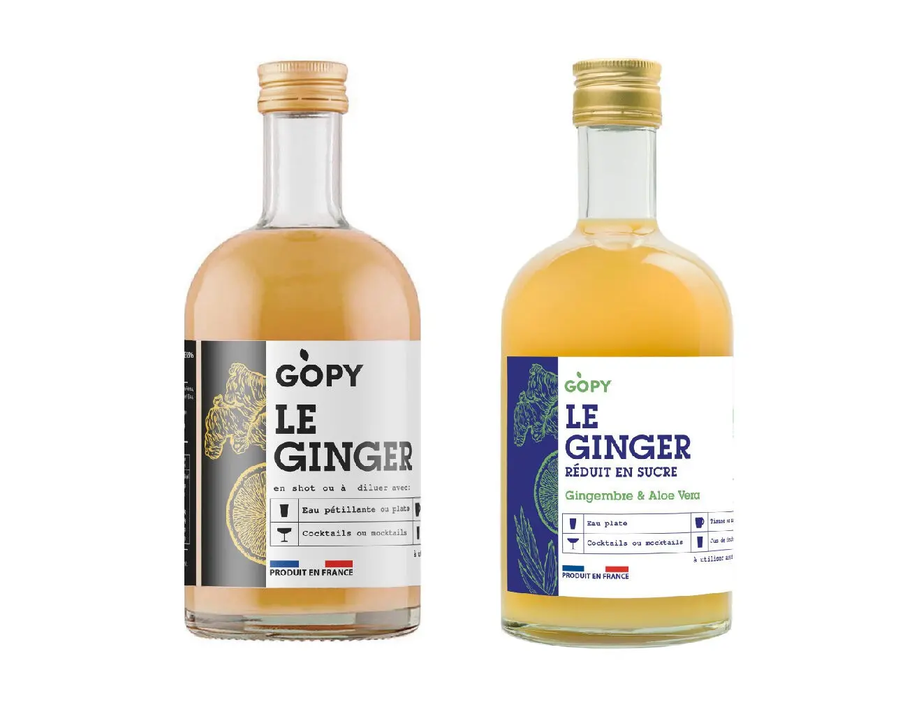 GOPY ORGANIC GINGER DISCOVERY PACK = 4 x 500ml Classic Ginger + 4 x 500ml Ginger with Aloe Vera + 8 x 240ml Classic Ginger + 8 x 240ml Ginger with Aloe Vera