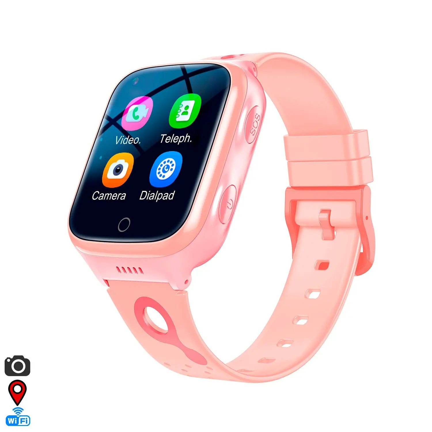K9 4G GPS Smartwatch. Special location tracking for children, with camera, virtual fences, remote listening, SOS calls and video call.