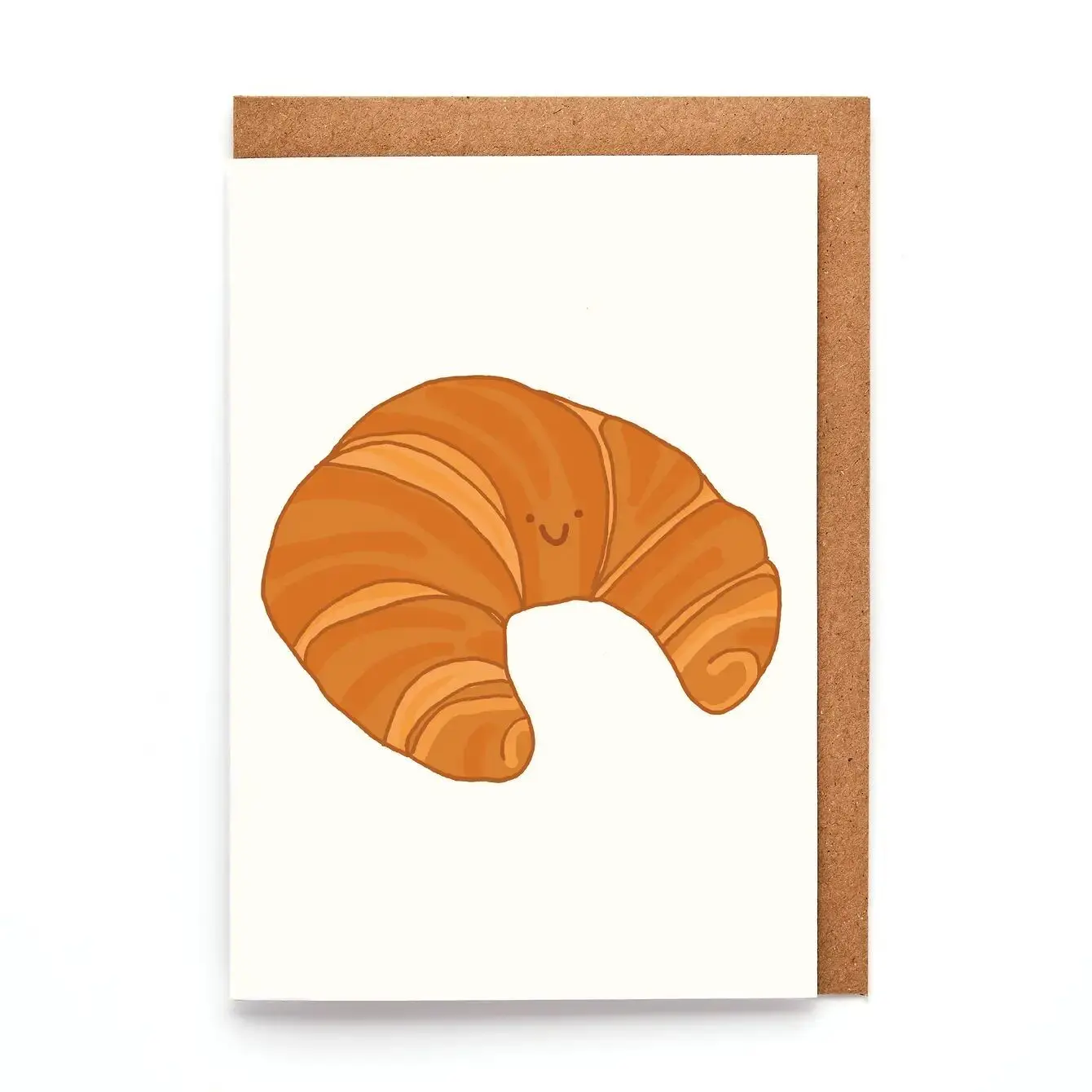 Mini Croissant Greeting Card | Cute Foodie French Pastry