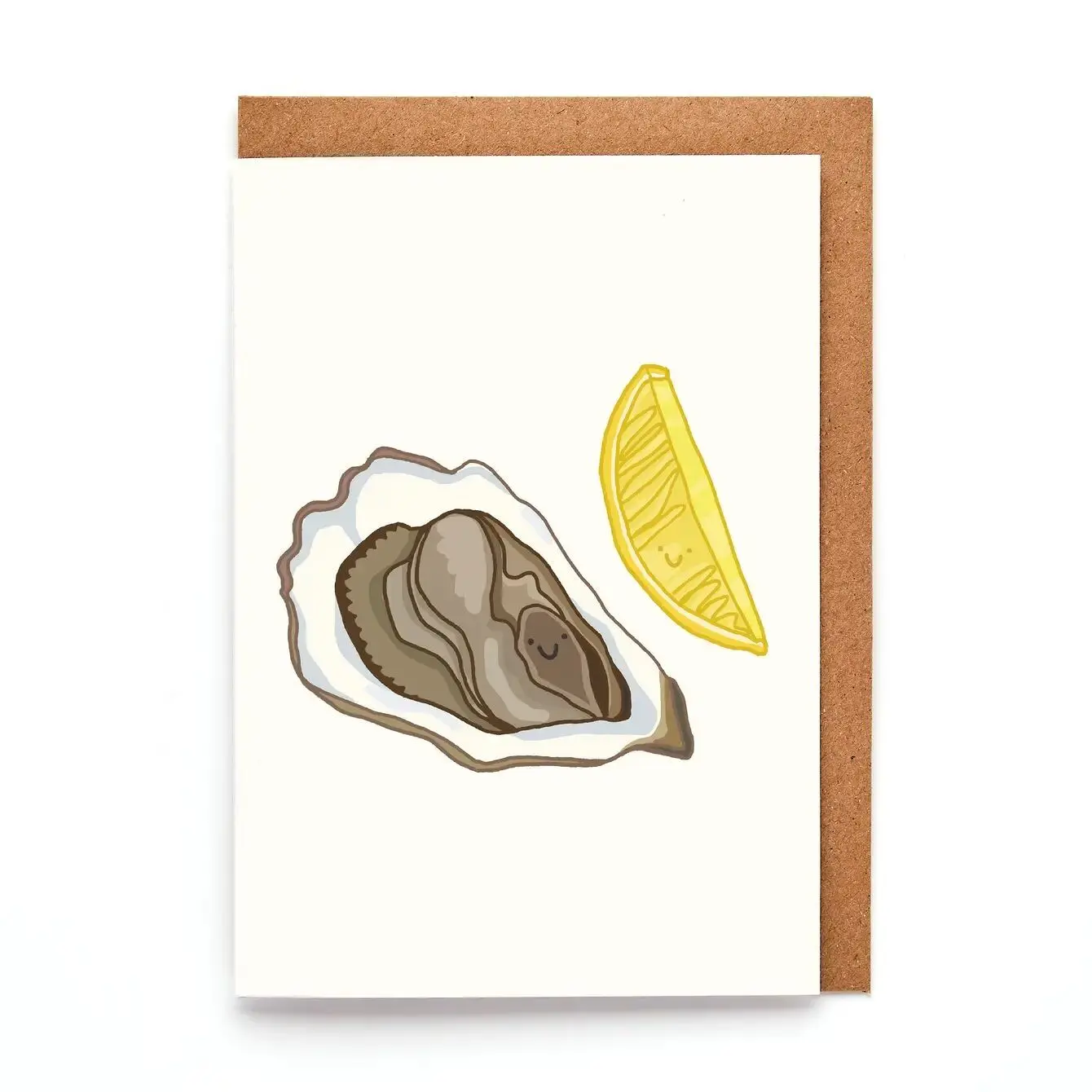 Mini Oyster Greeting Card | Quirky Seafood Card | Love Card