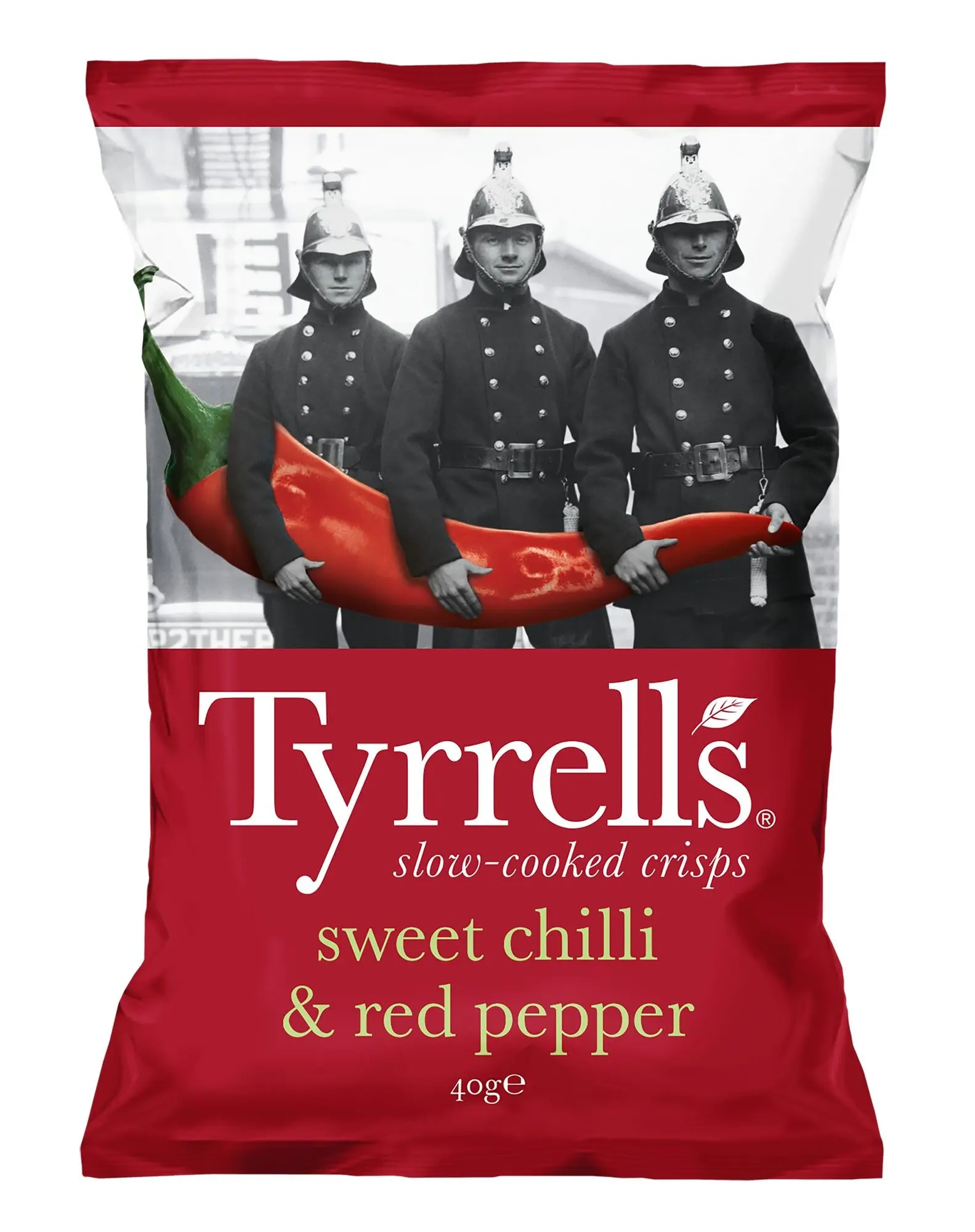 Chips Piment doux et Poivron rouge, 40g, Tyrrells