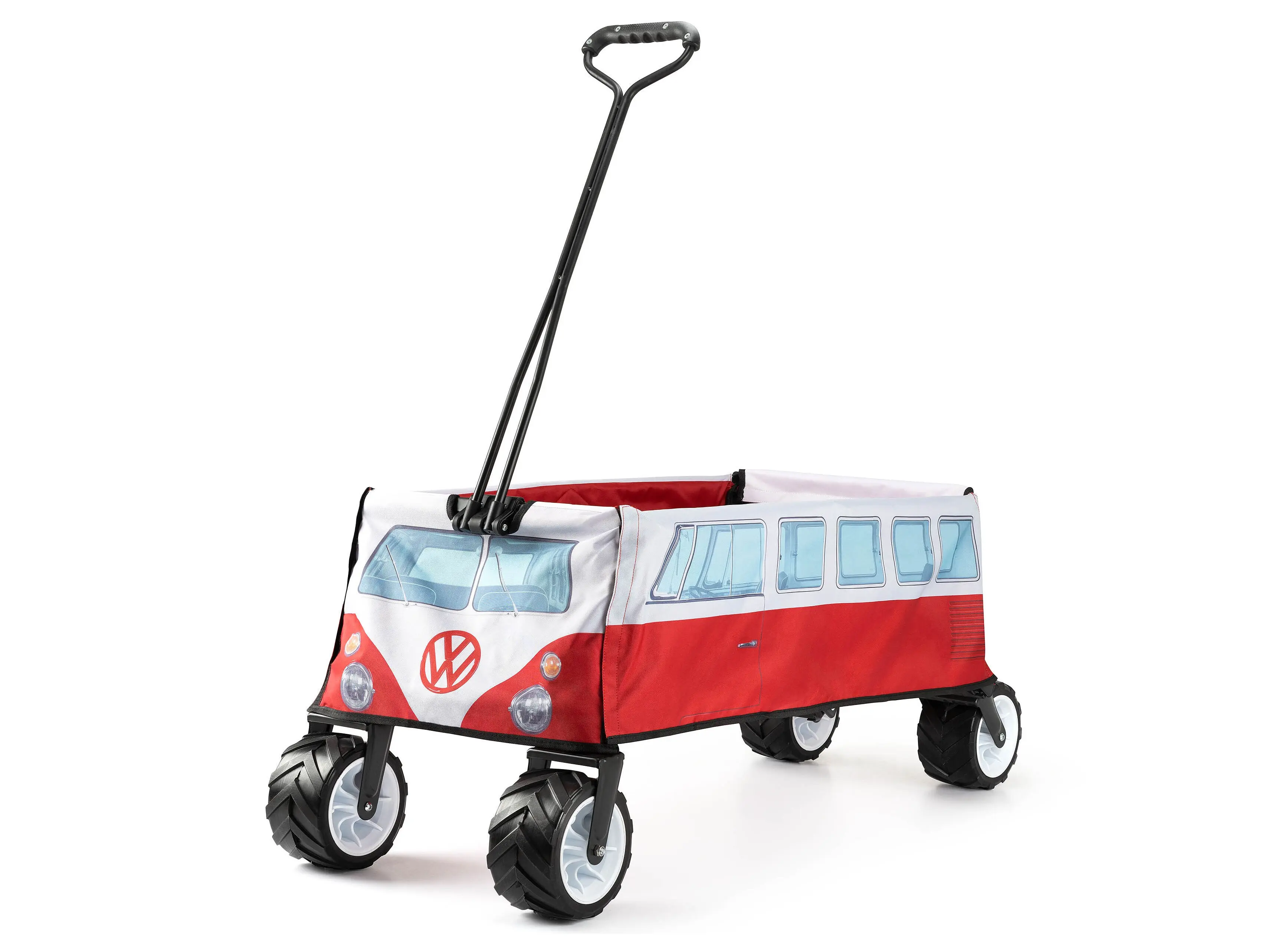 AUTOBUS VOLKSWAGEN VW T1 Autobus combinato Bollerwagen, Falttrolley - Rosso, BUBW01