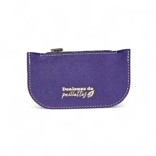 Zipped leather wallet