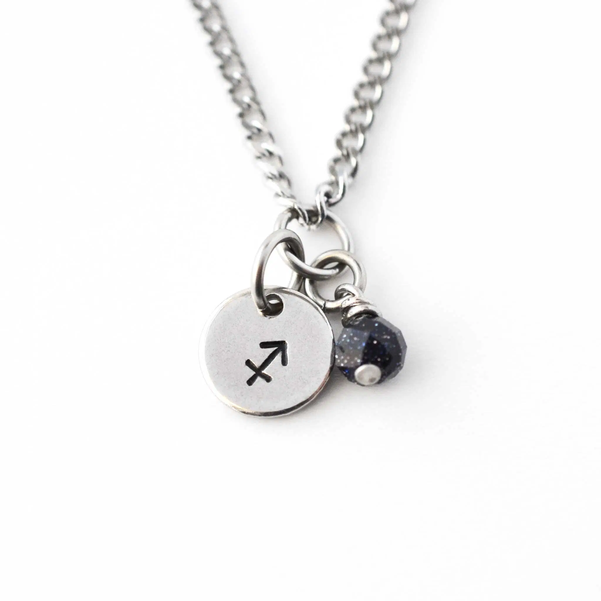Sagittarius Zodiac Necklace, Hypoallergenic Astrology Jewellery for Sensitive Skin