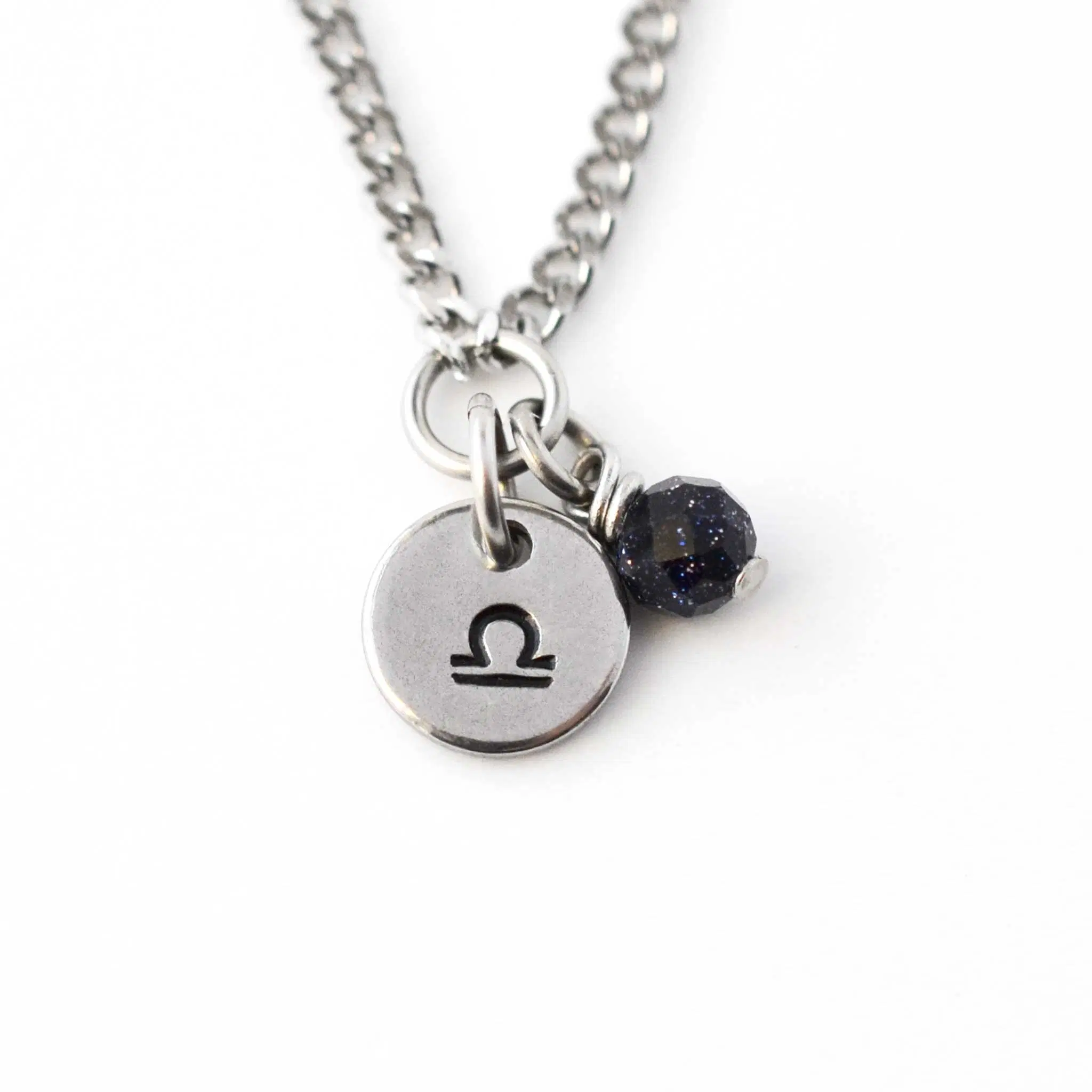 Libra Zodiac Necklace, Hypoallergenic Astrology Jewellery for Sensitive Skin