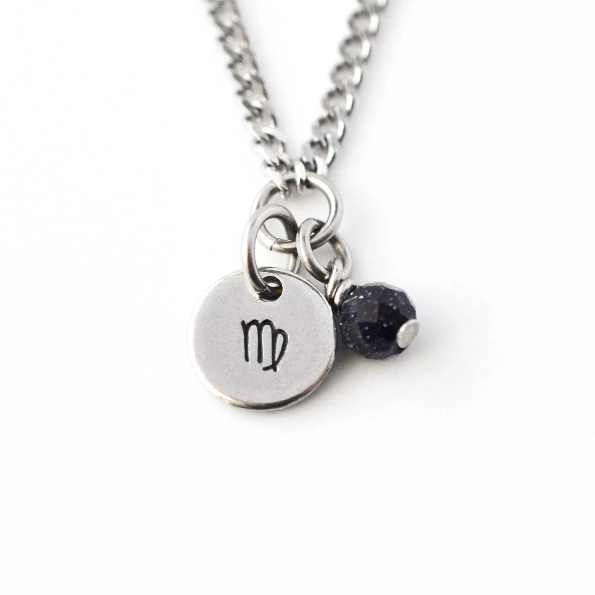Virgo Zodiac Necklace, Hypoallergenic Astrology Jewellery for Sensitive Skin