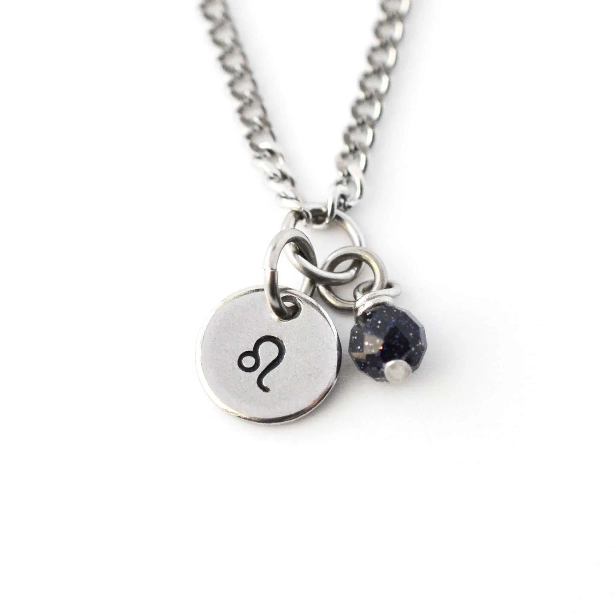 Leo Zodiac Necklace, Hypoallergenic Astrology Jewellery for Sensitive Skin