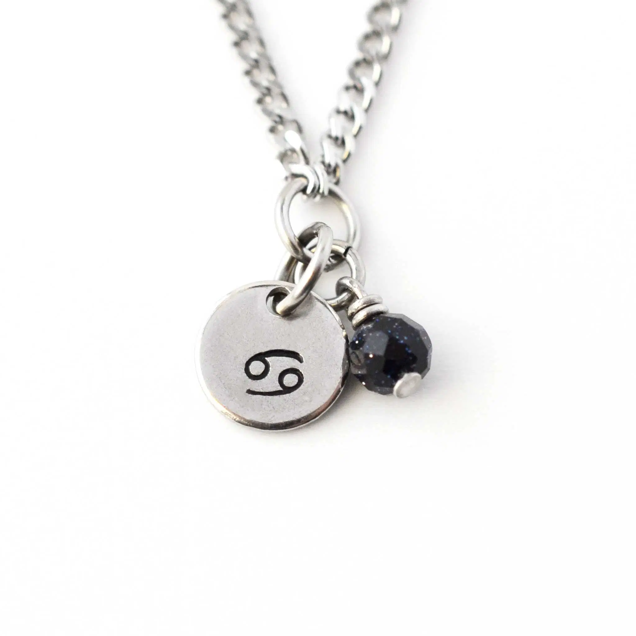 Cancer Zodiac Necklace, Hypoallergenic Astrology Jewellery for Sensitive Skin