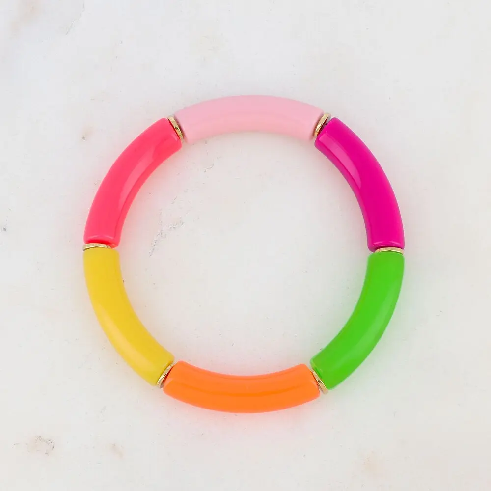 Elastic resin bracelet