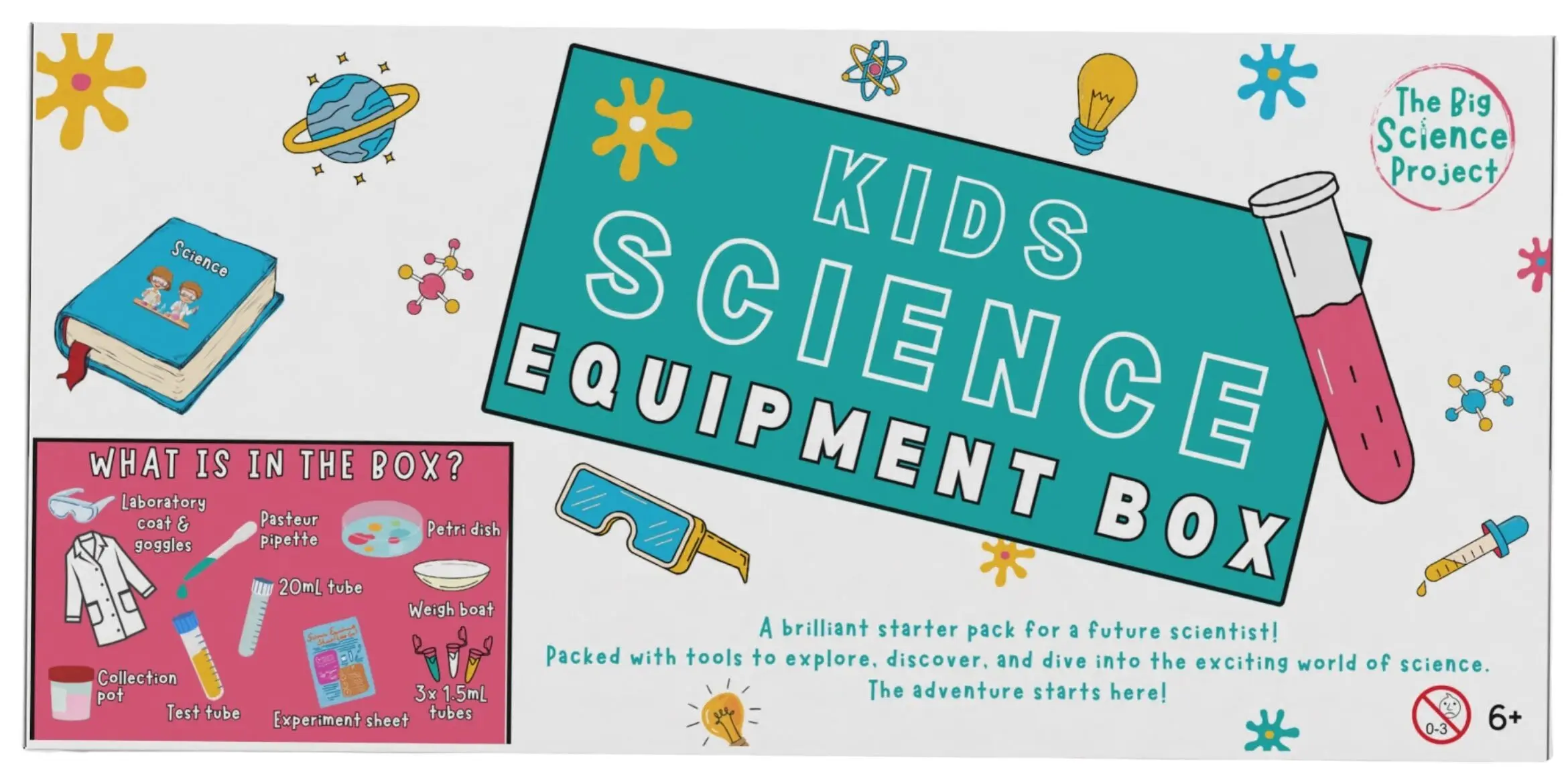 Scatola di attrezzature scientifiche per bambini