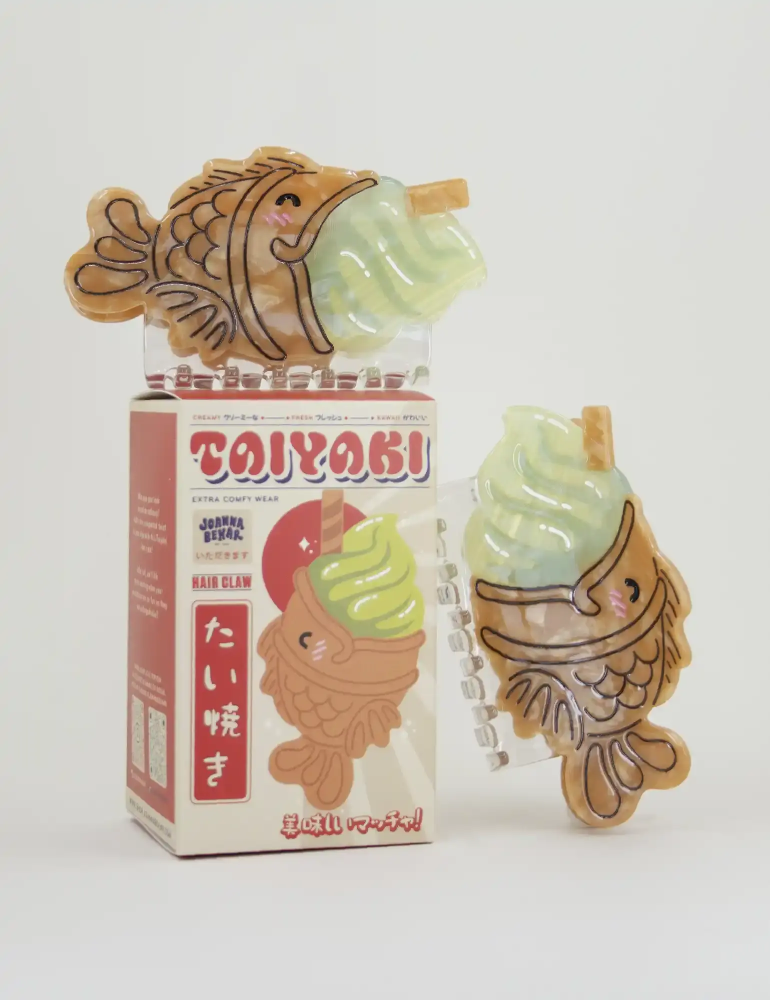 Taiyaki Hair Clip | Kawaii Hair Accessory | Cute Japanese Hair Clip | Summer Accessory or Cute Hairstyle | Gift Idea for Girls or Women