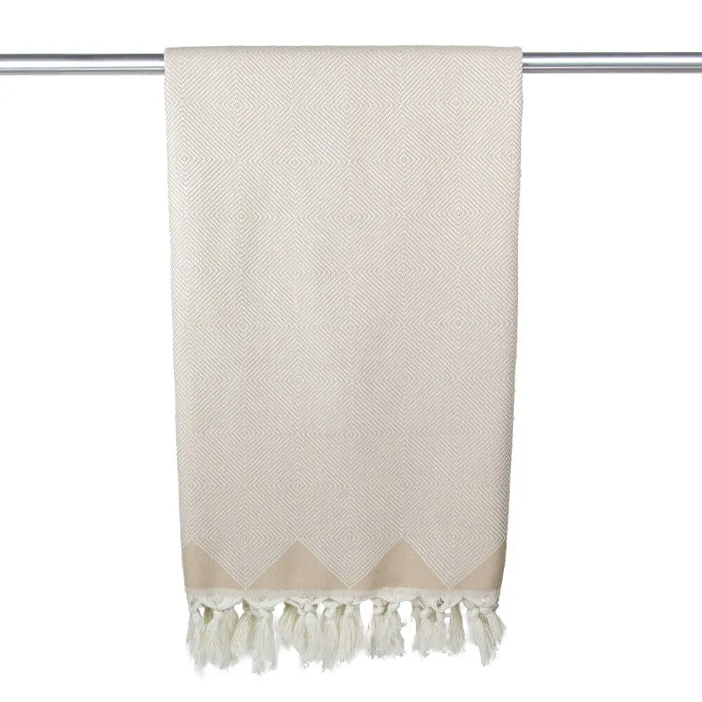 Serviette hammam coton bio Kestane beige