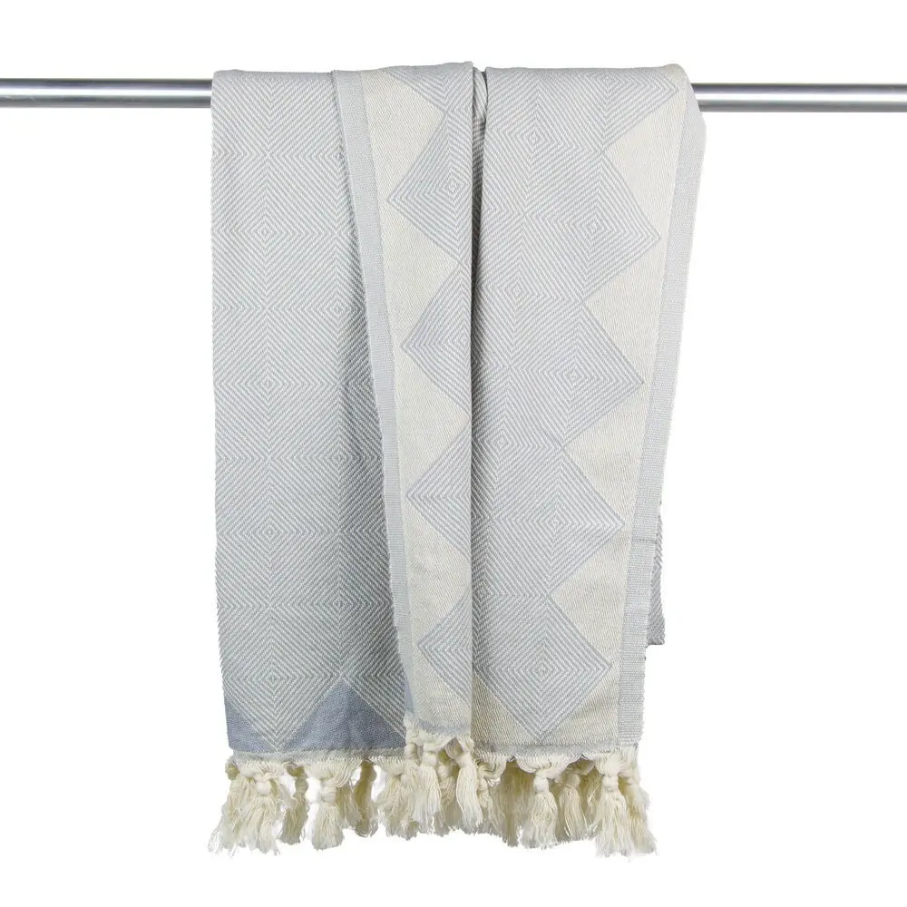 Serviette de hammam en coton biologique Kestane gris clair