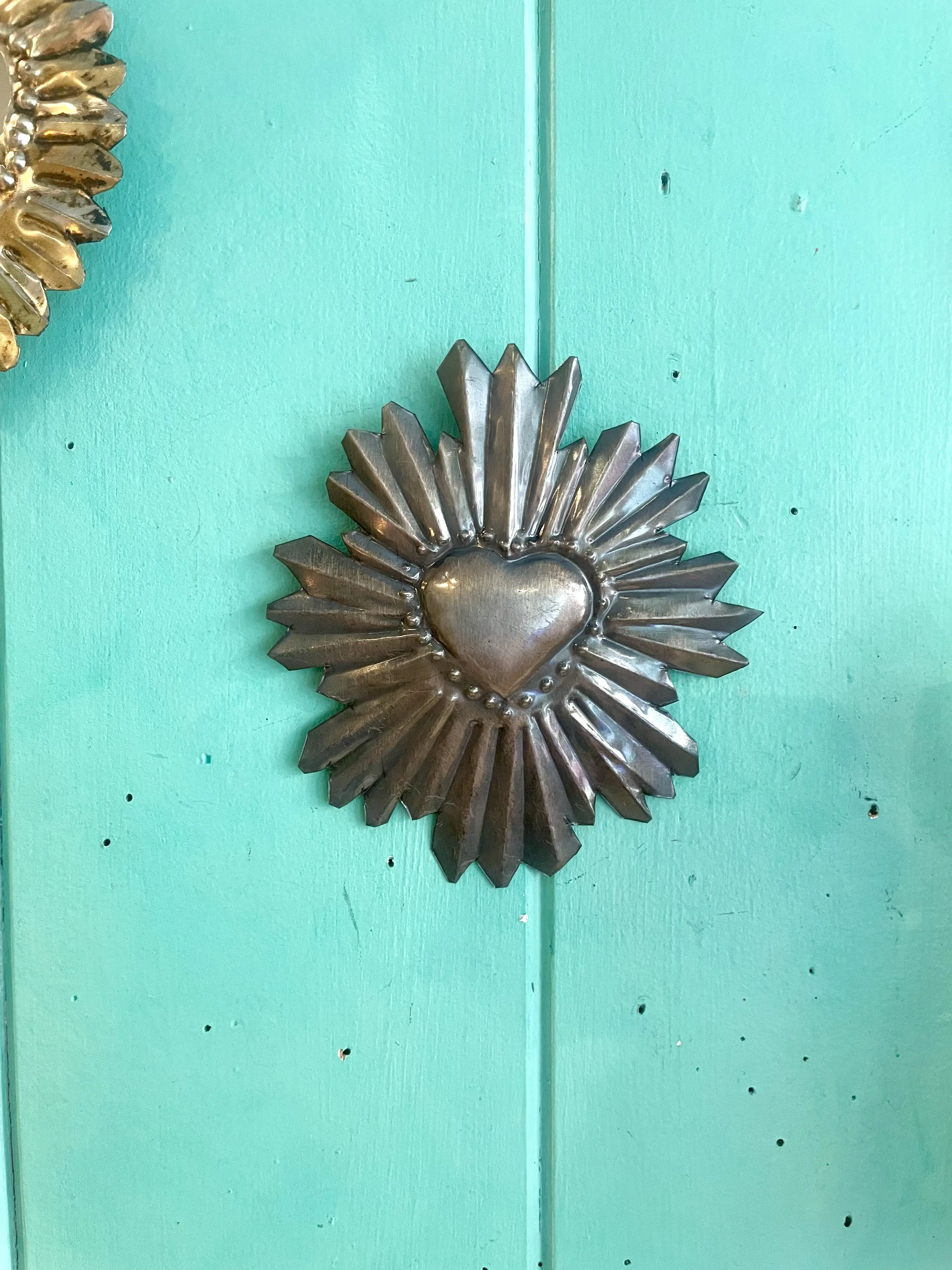 Mini coeur ex-voto rayonnant