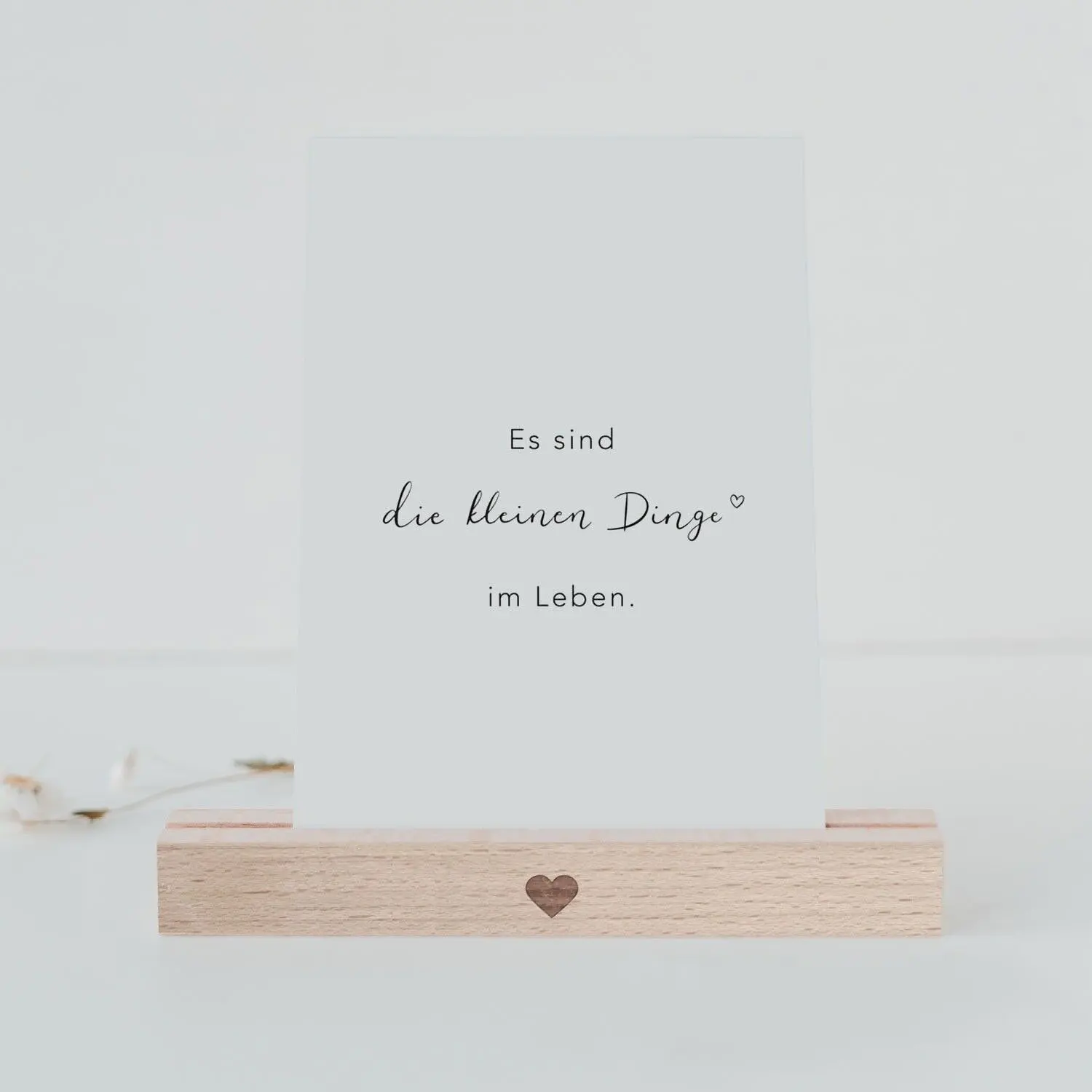 Card stand 15cm natural in a set of 2