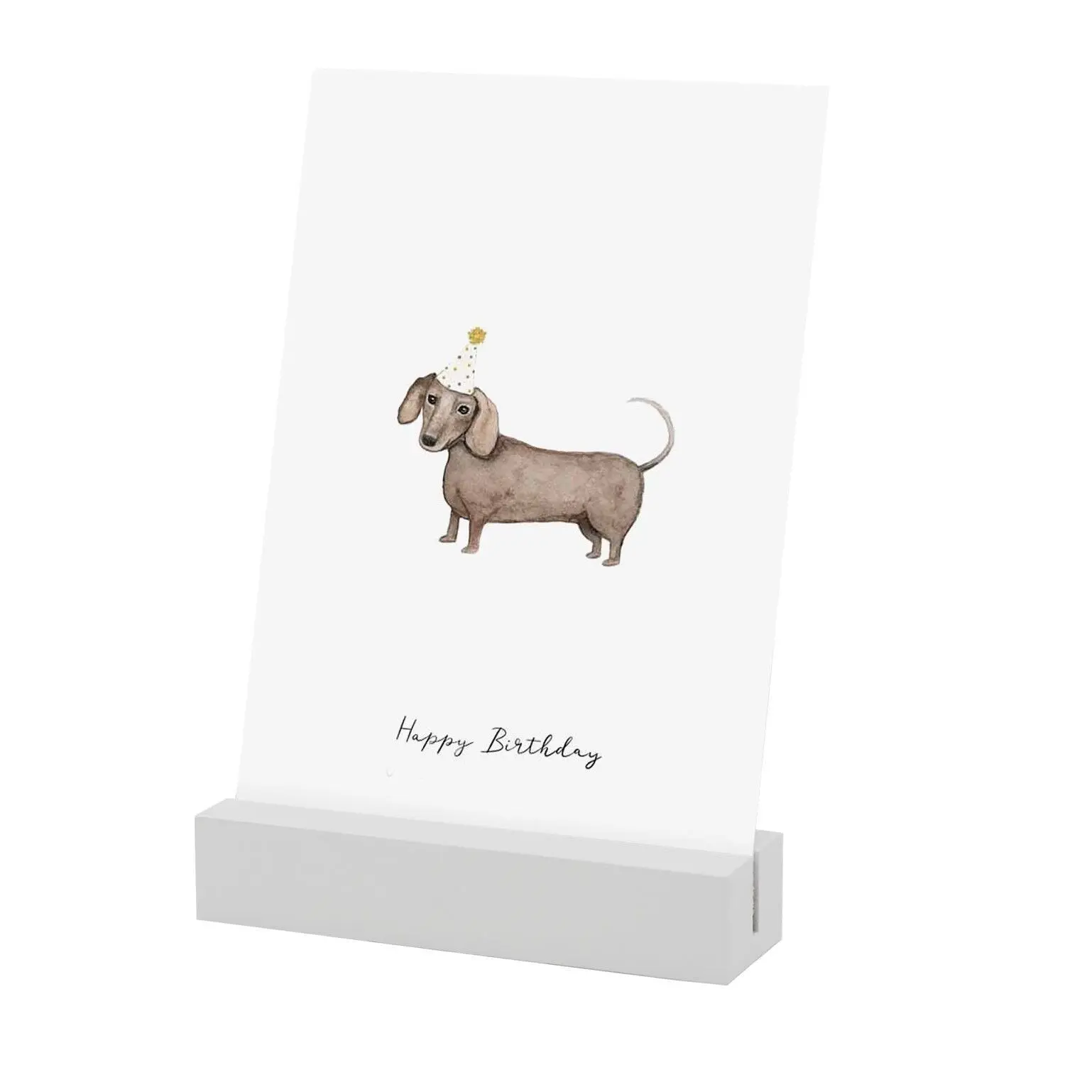 Card stand 10.5cm white in a set of 2