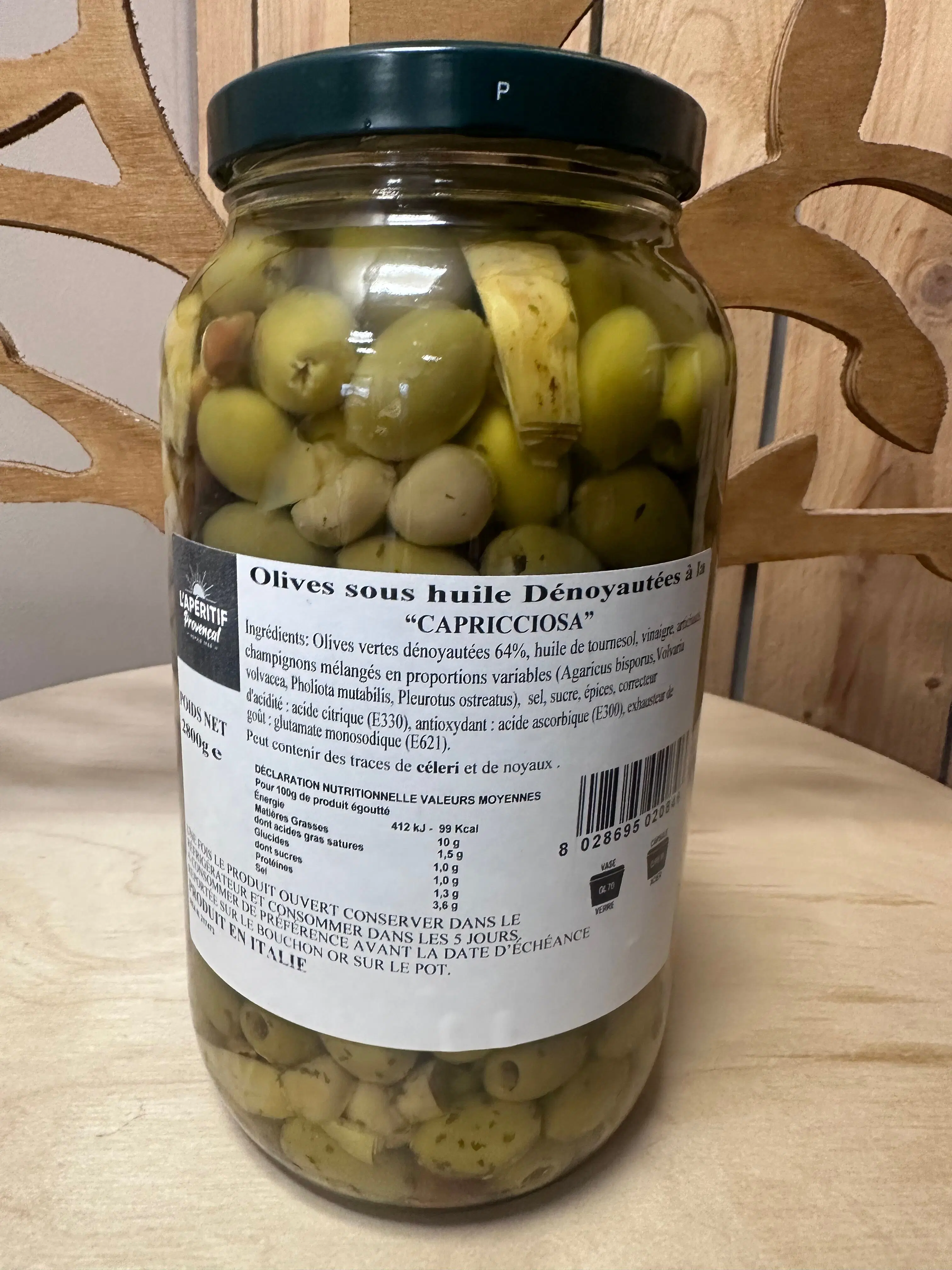 Entsteinte „CAPRICCIOSA“-Oliven