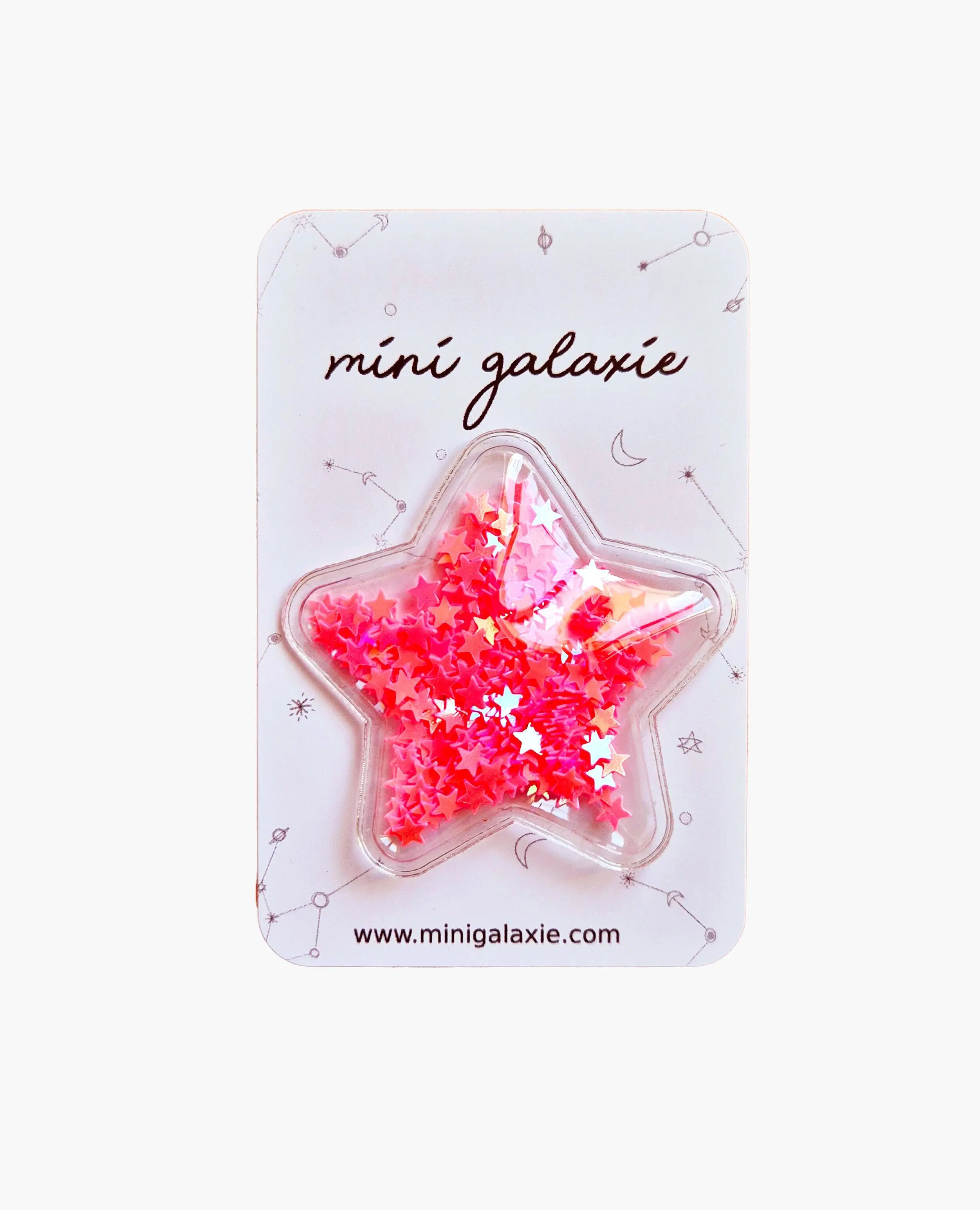 Haarspange für Kinder mit rosa Glitzerstern ⭐🩷
