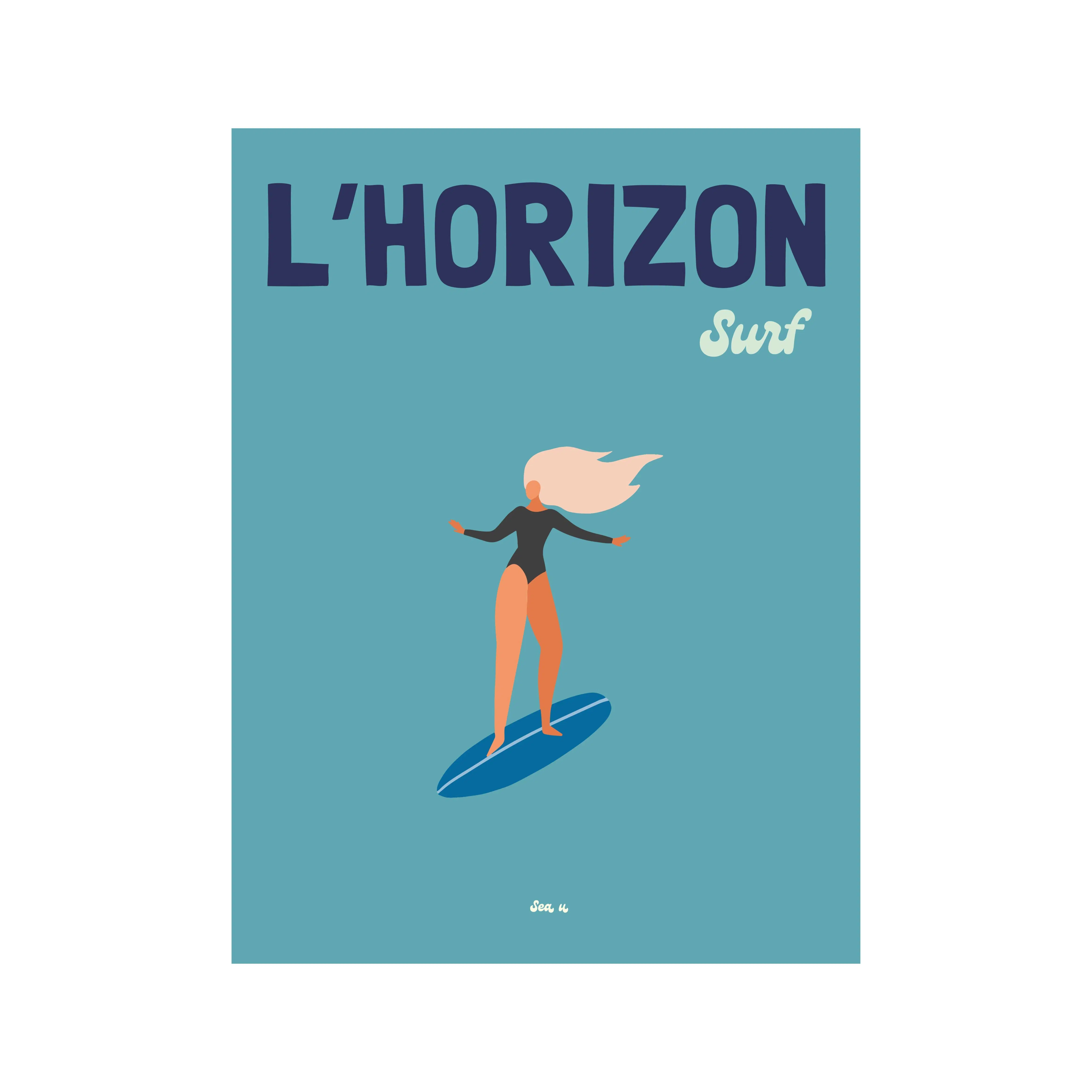 Cap Ferret Poster - The Surf Horizon