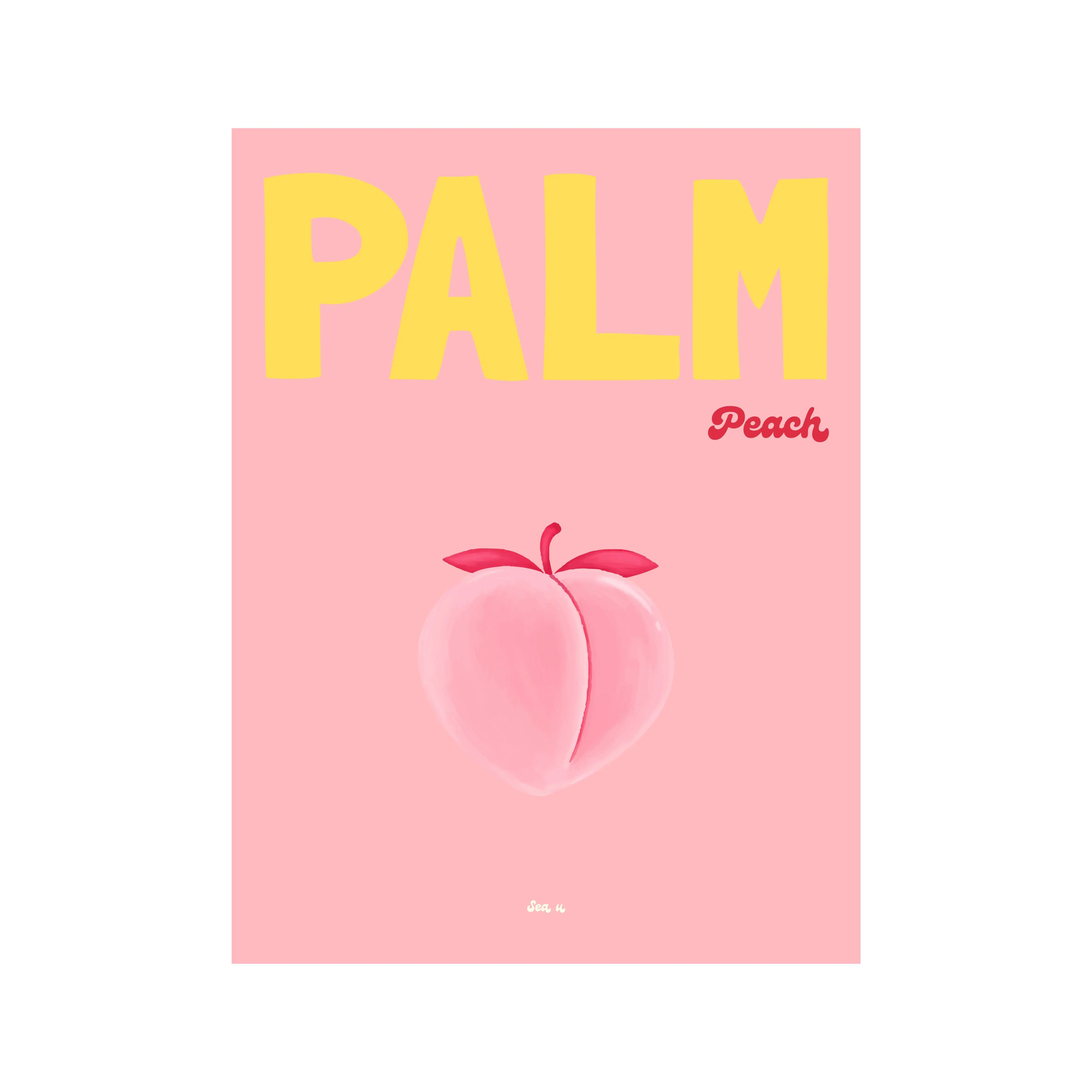 Palm Beach Poster - Palm Peach