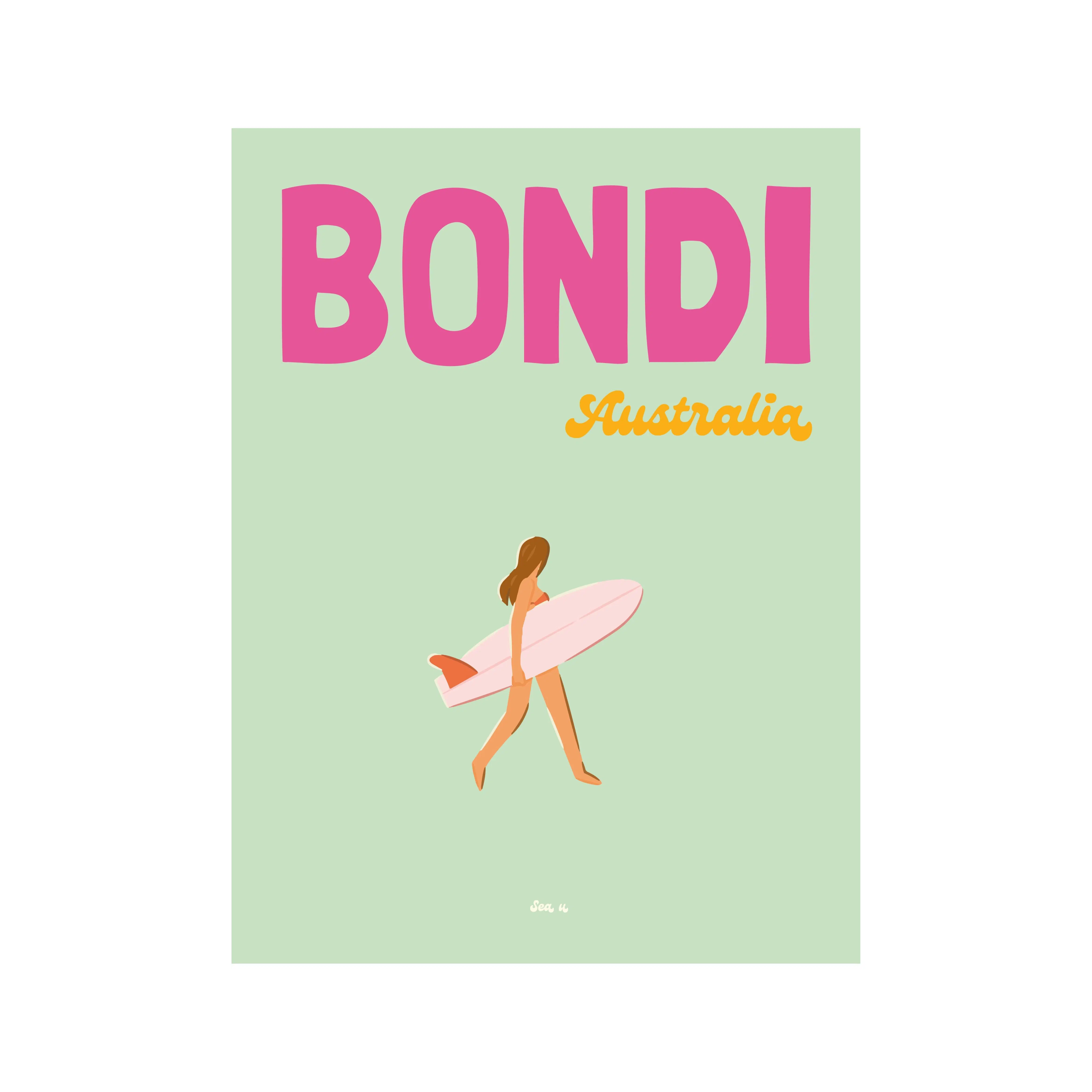 Australia poster - Bondi Australia