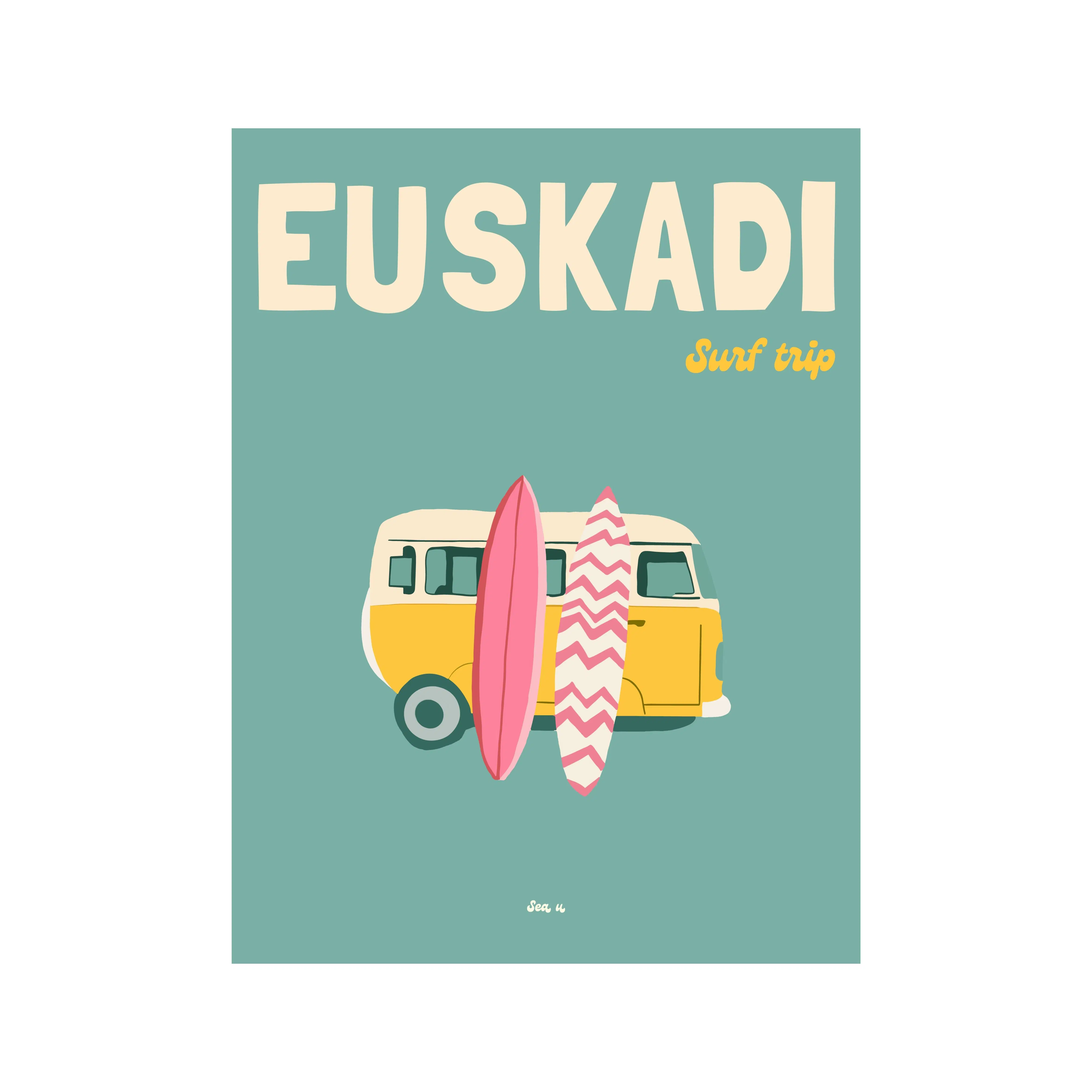 Basque Poster - Euskadi Surftrip