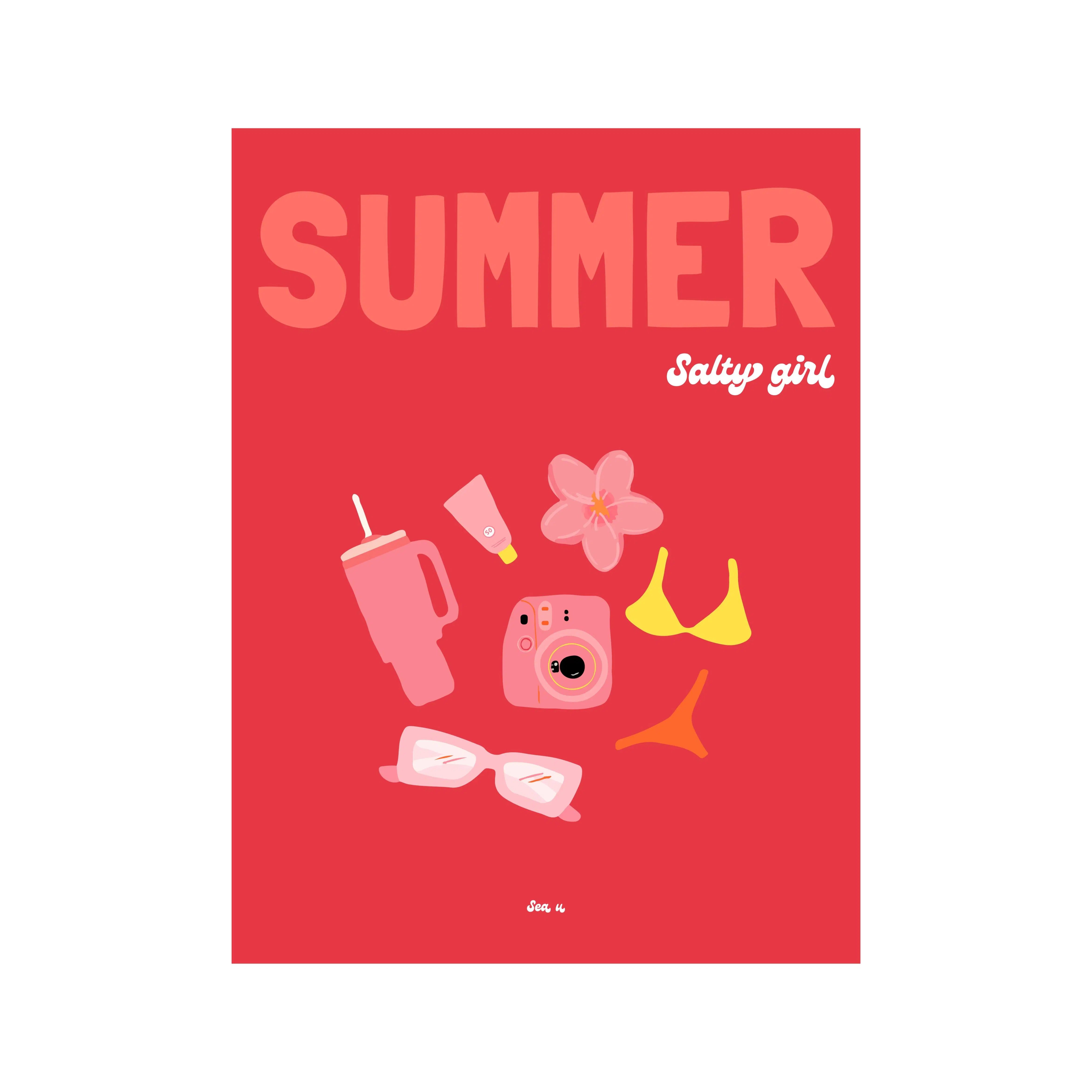 Summer Hot Girl Poster