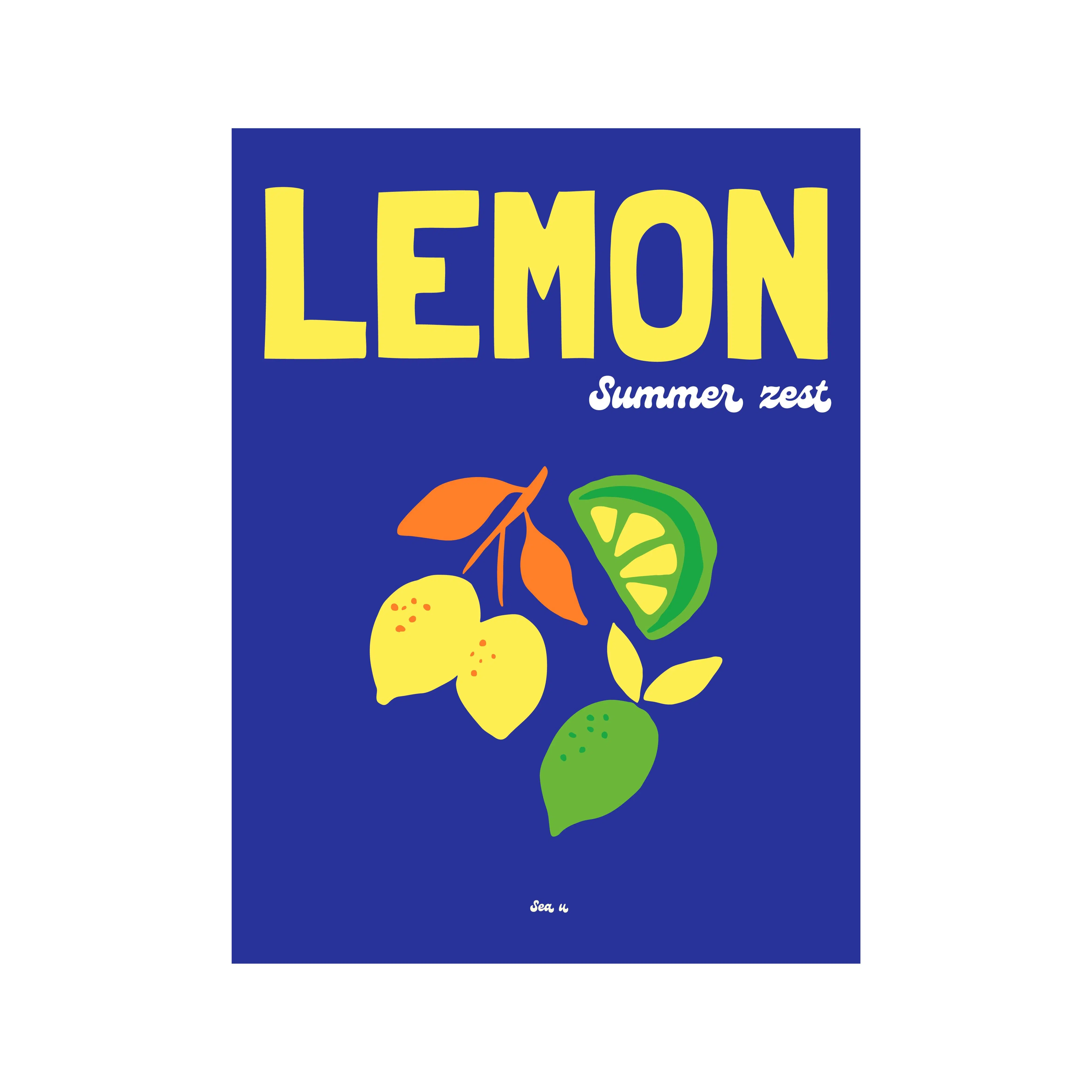 Lemon Summer Zest poster
