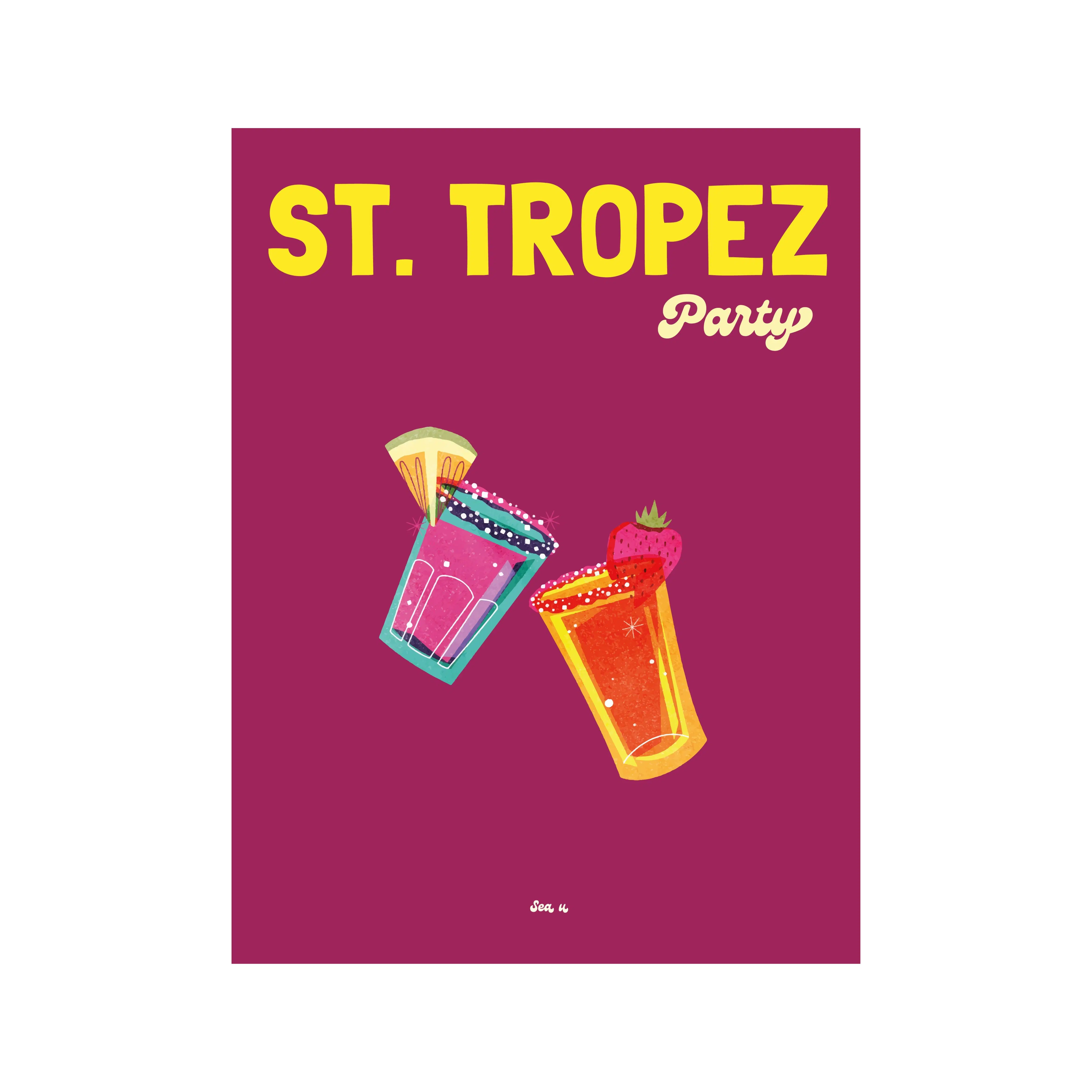 St. Tropez Party Poster