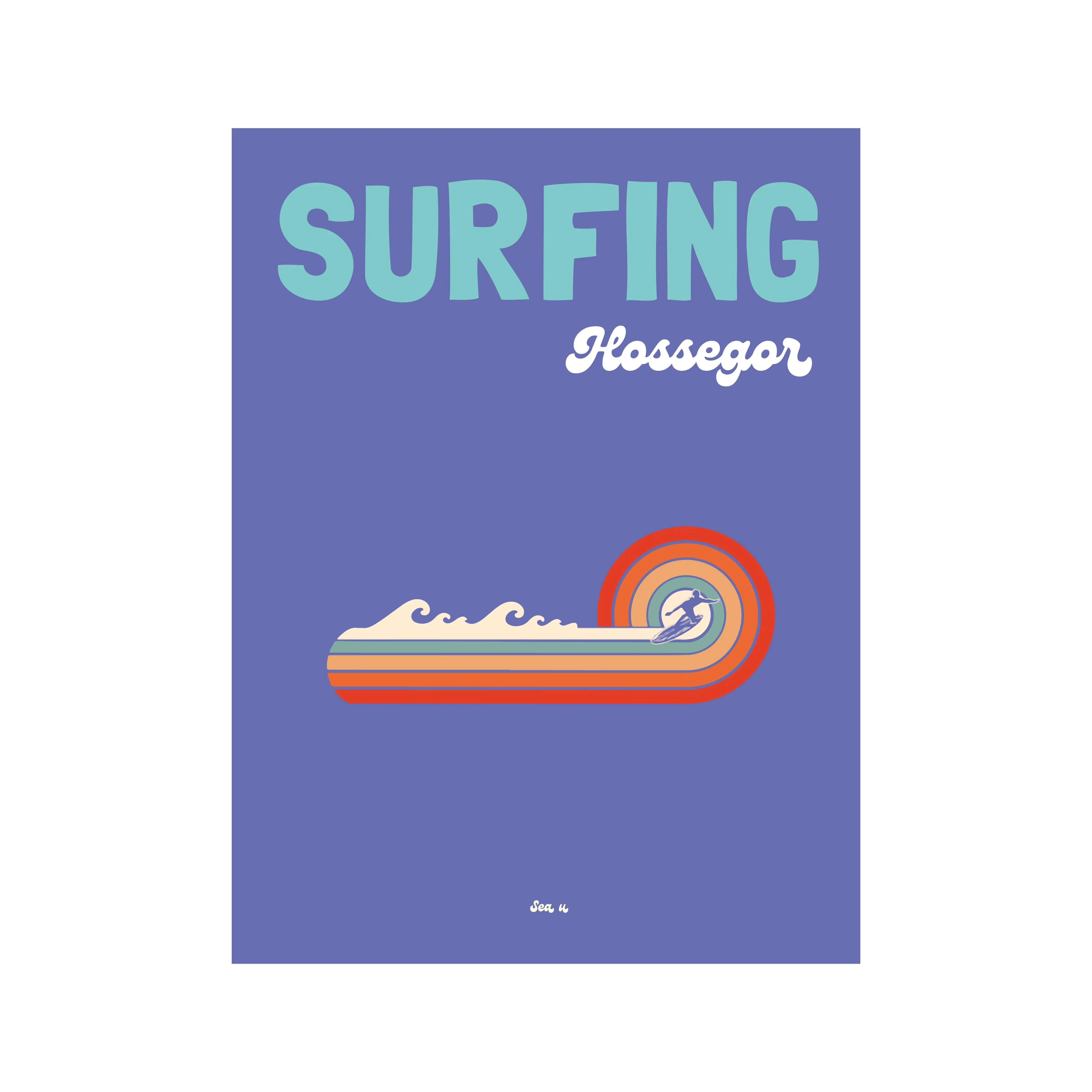 Surfing poster Hossegor