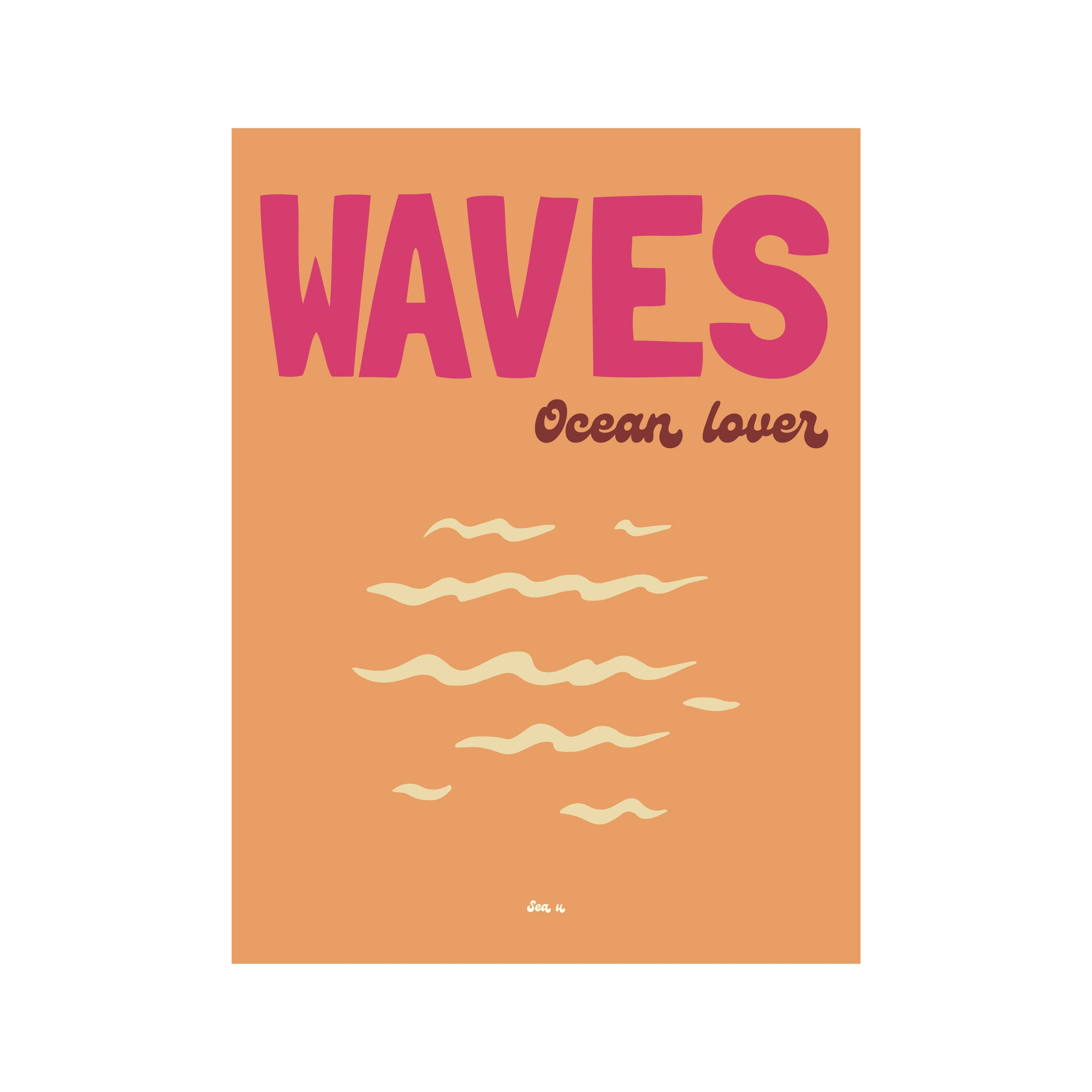 Surf Poster - Waves Ocean lovers