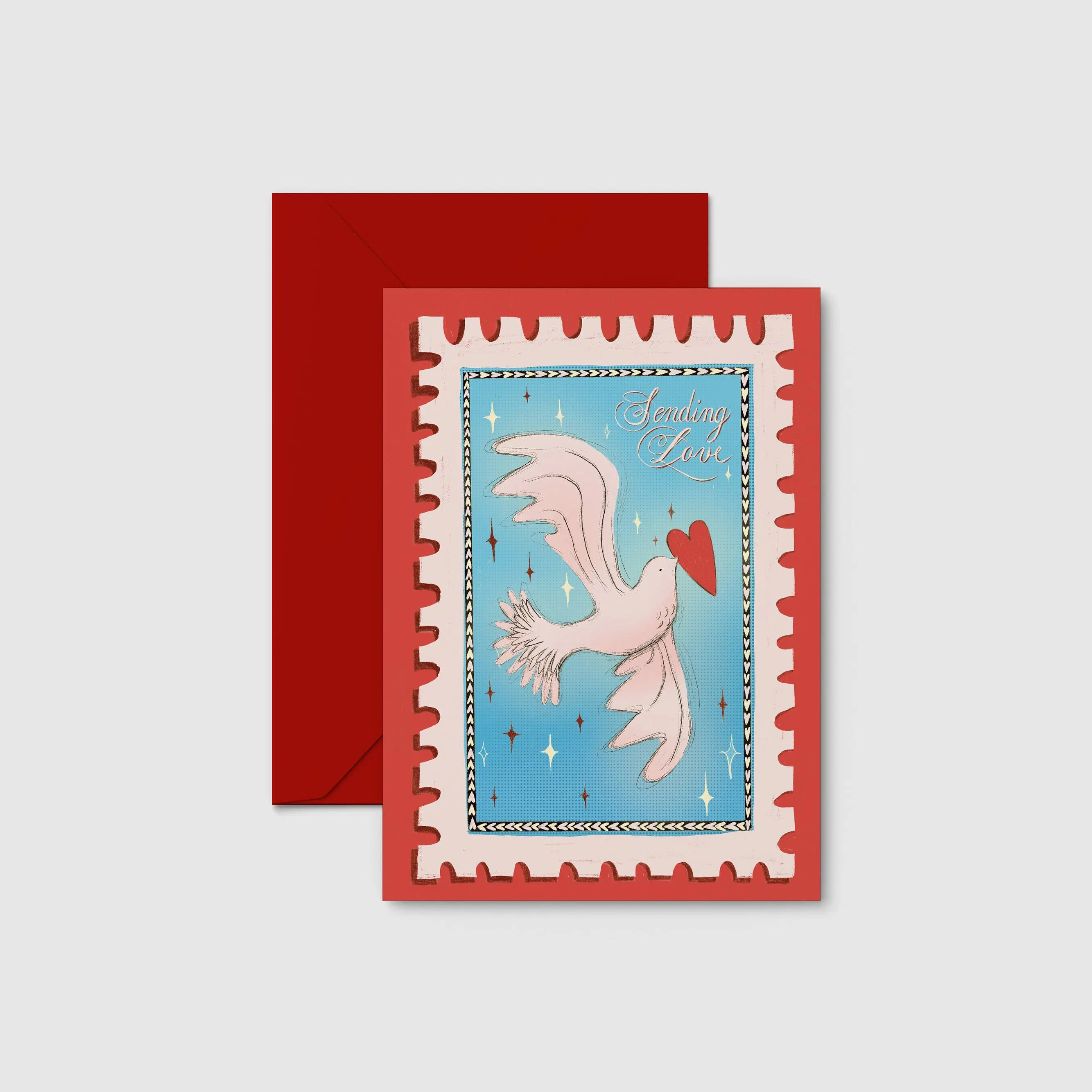 Postcard "Sending Love"