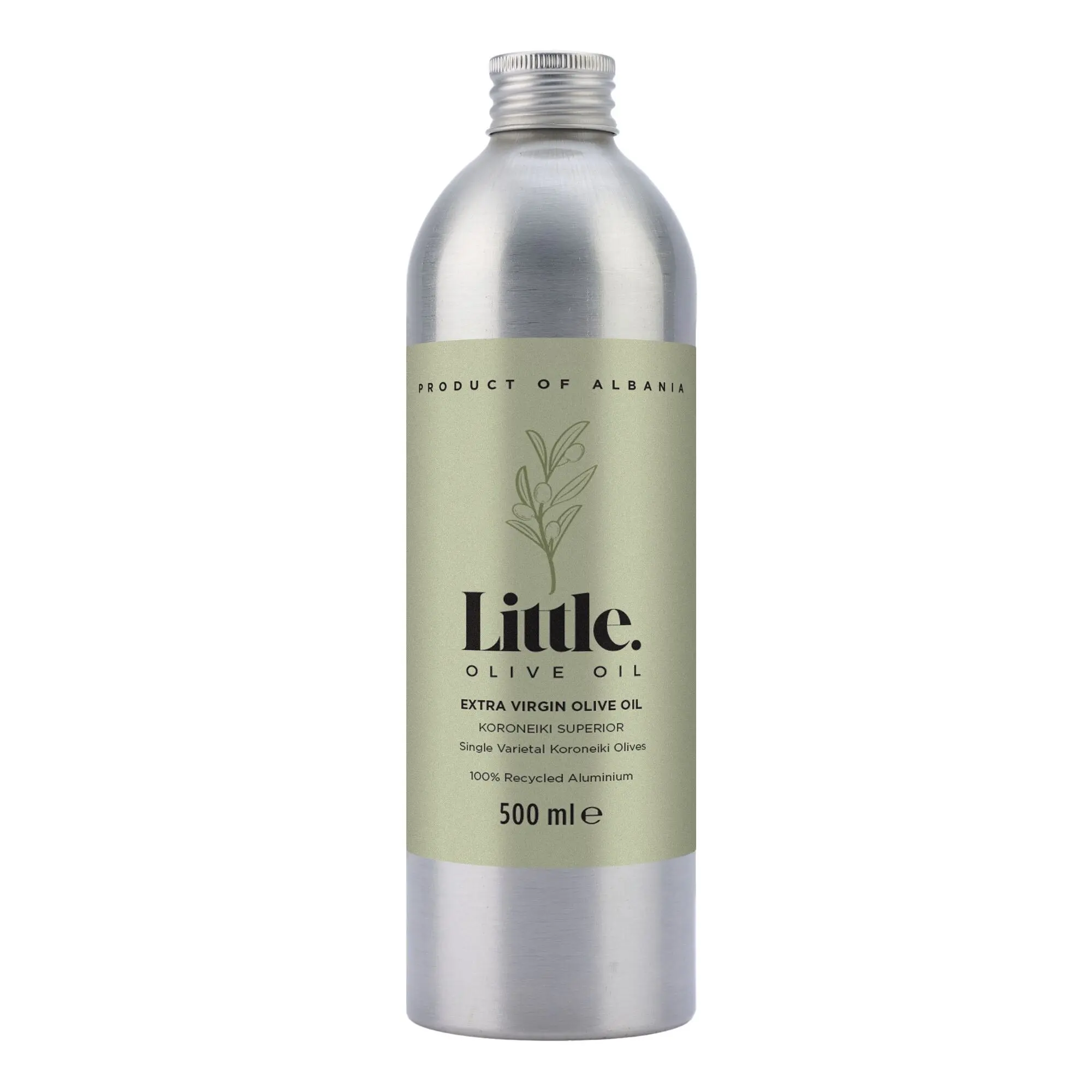 Huile d'olive extra vierge Koroneiki Superior 500 ml - Récolte novembre 2025 - Bouteille en aluminium recyclé