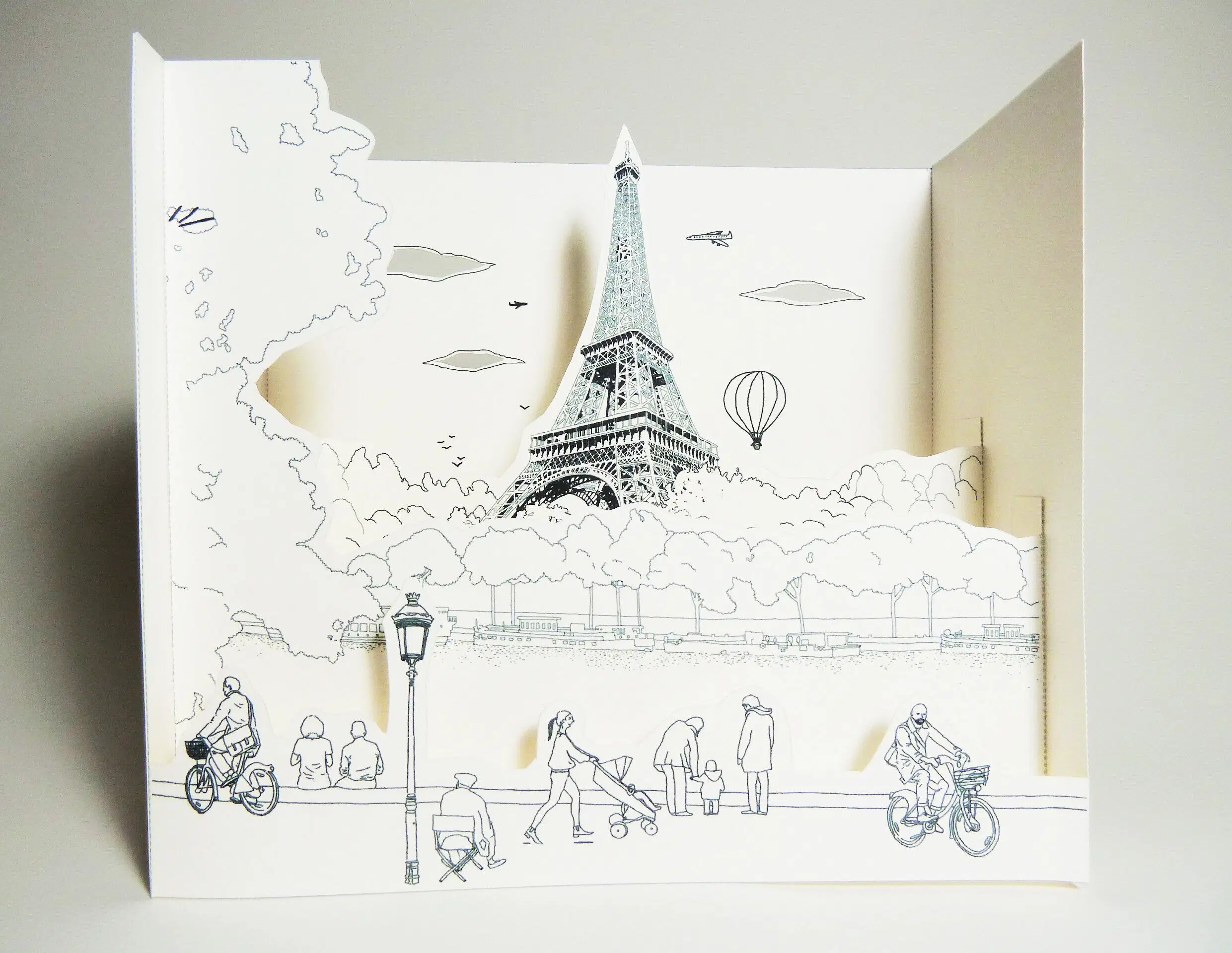 Coloring Book - DIY - Paris - Banks of the Seine (FR-EN version)
