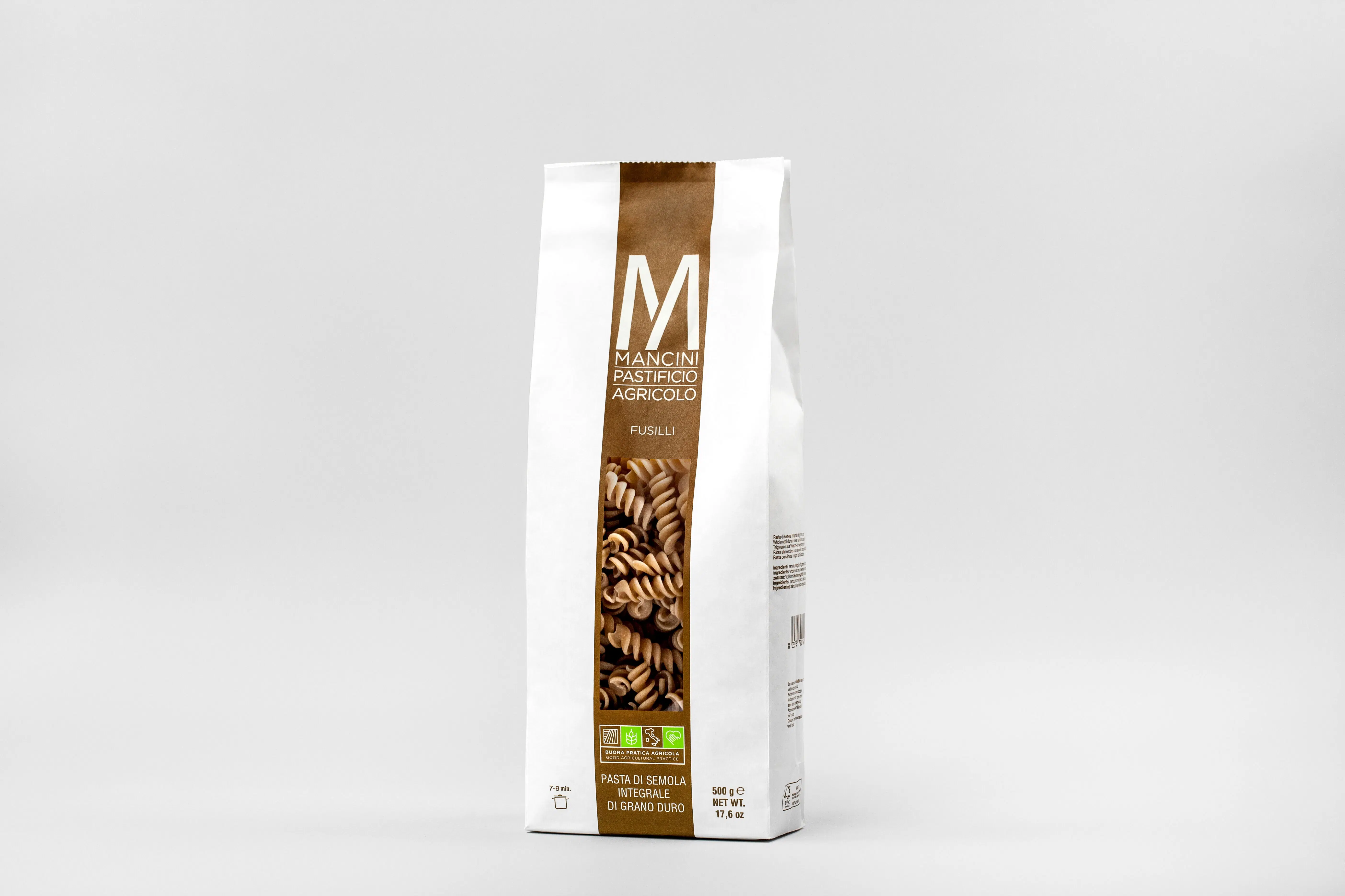 FUSILLI - WHOLE WHEAT