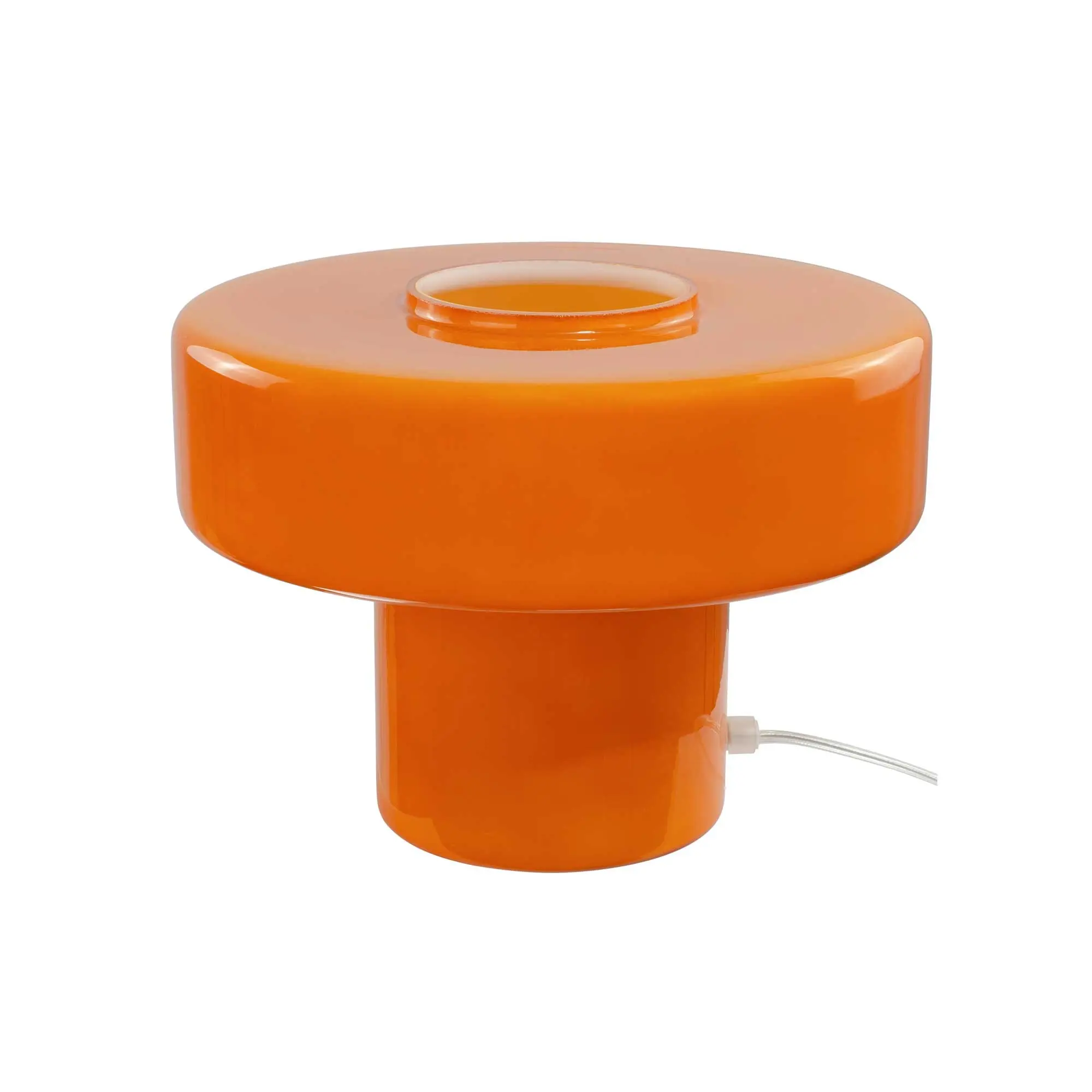 Foza table lamp with colored glass and retro style - Orange