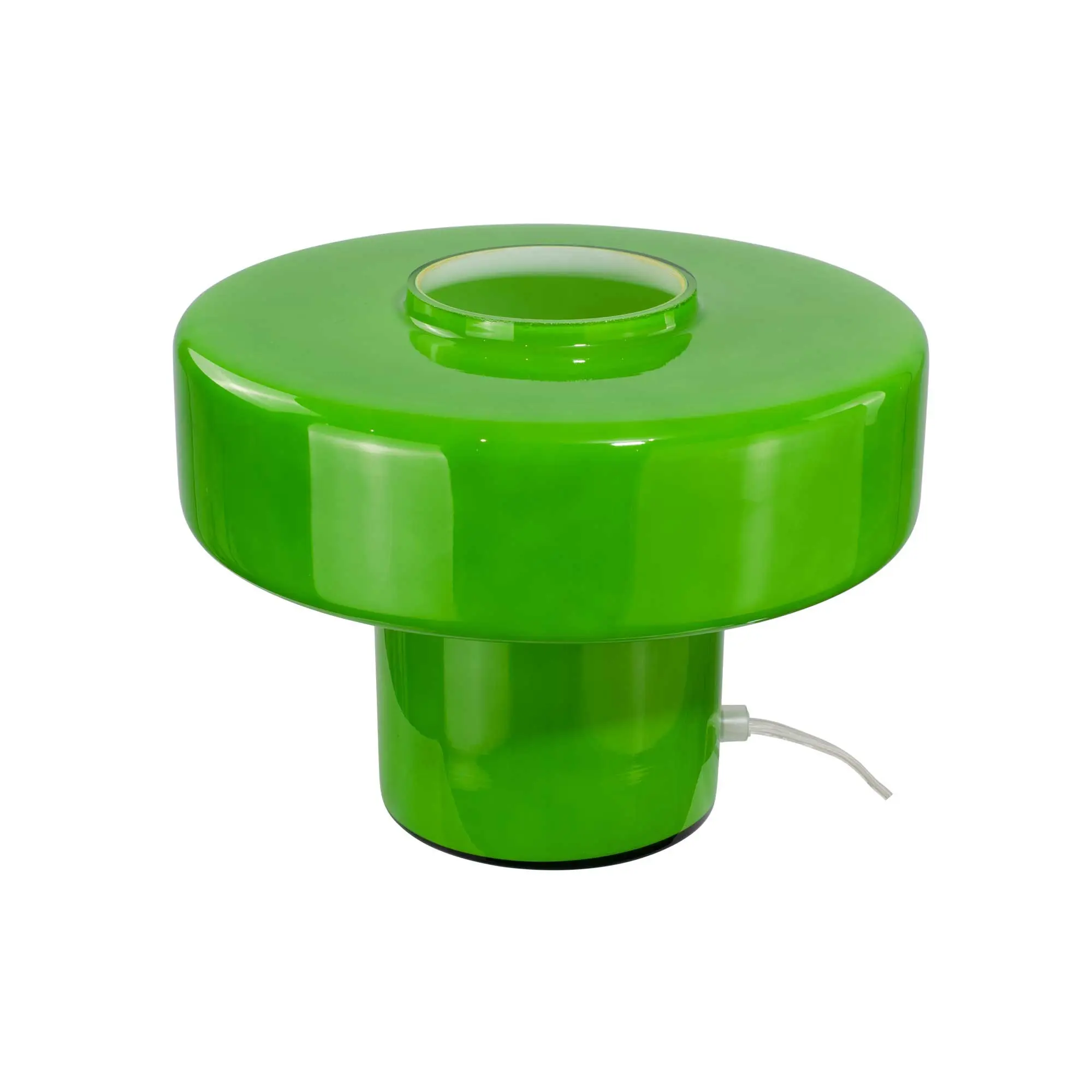 Foza Retro Style Colored Glass Table Lamp - Pop Green