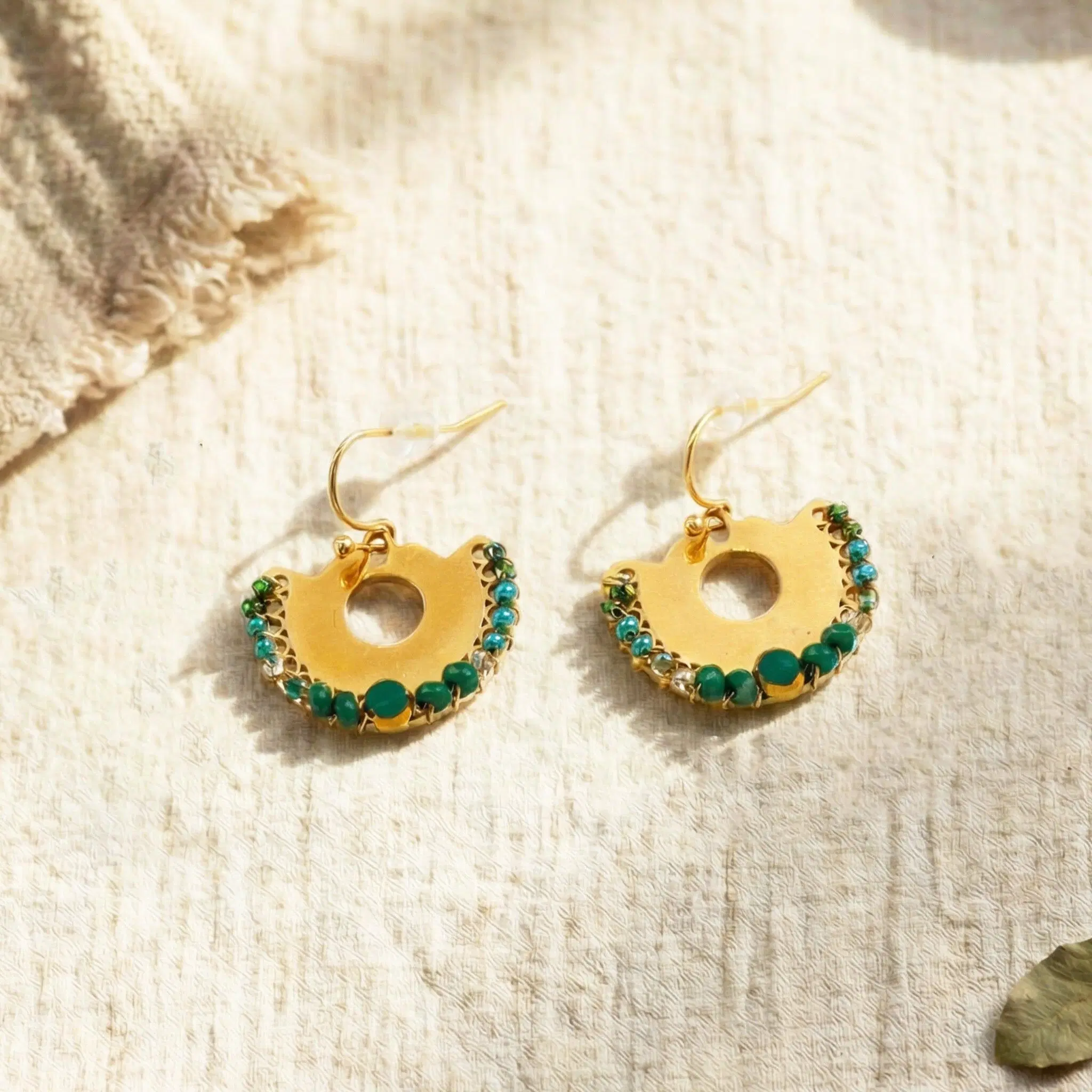 Solaris Handwired Dangle Earrings