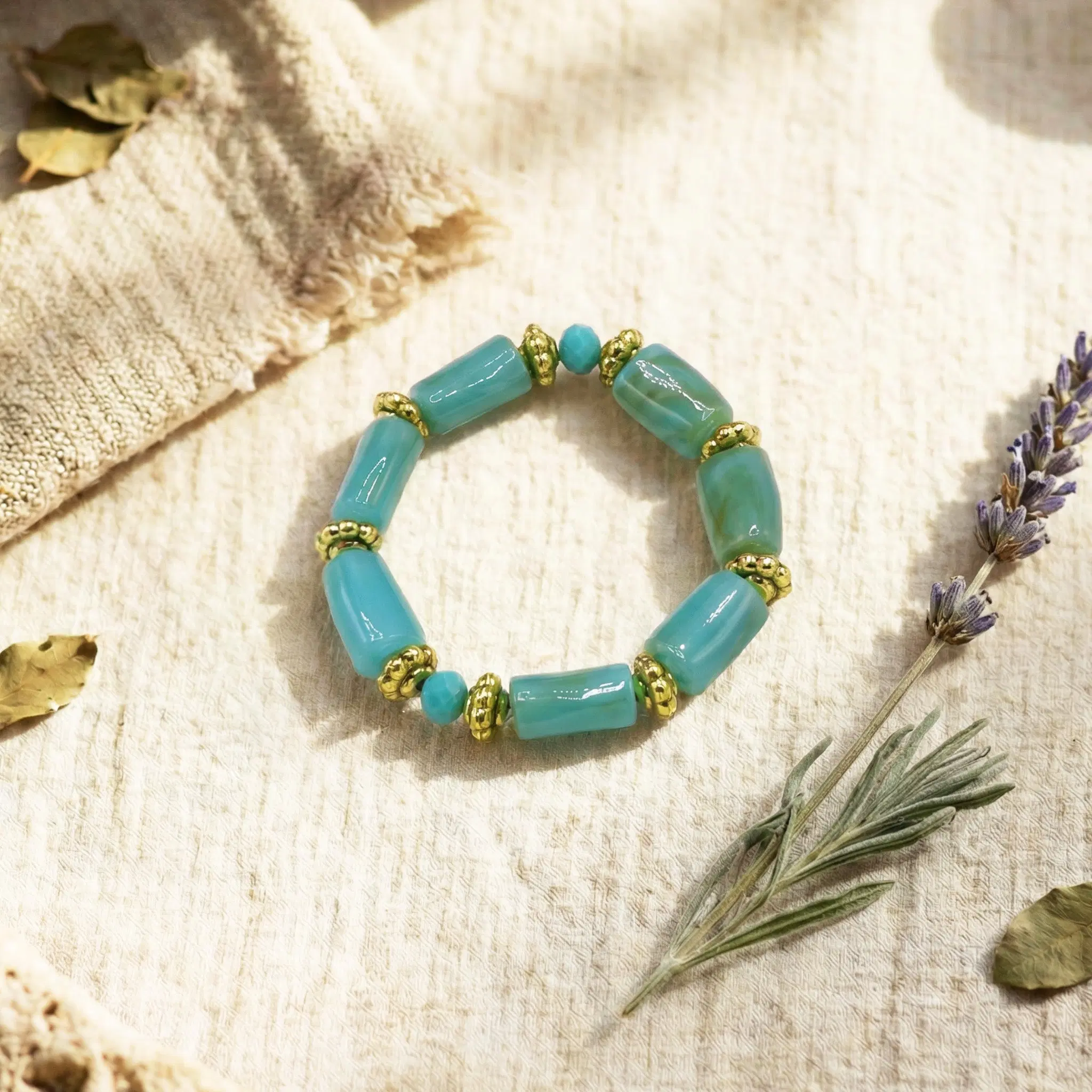 Turquoise Bead Bracelet