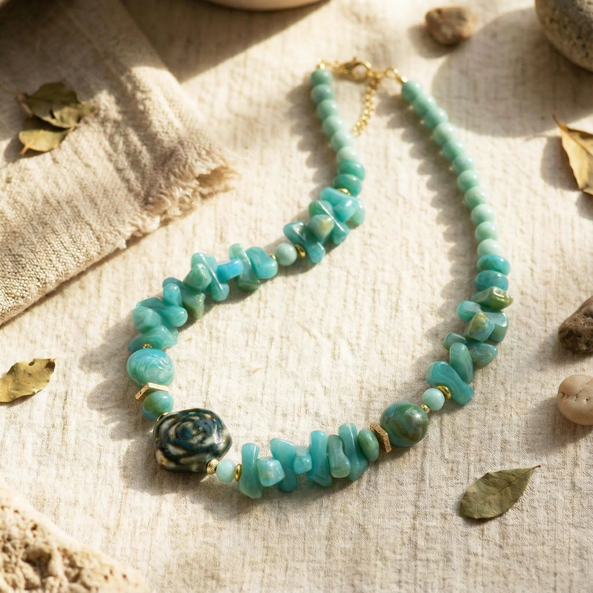 Turquoise Beaded Necklace