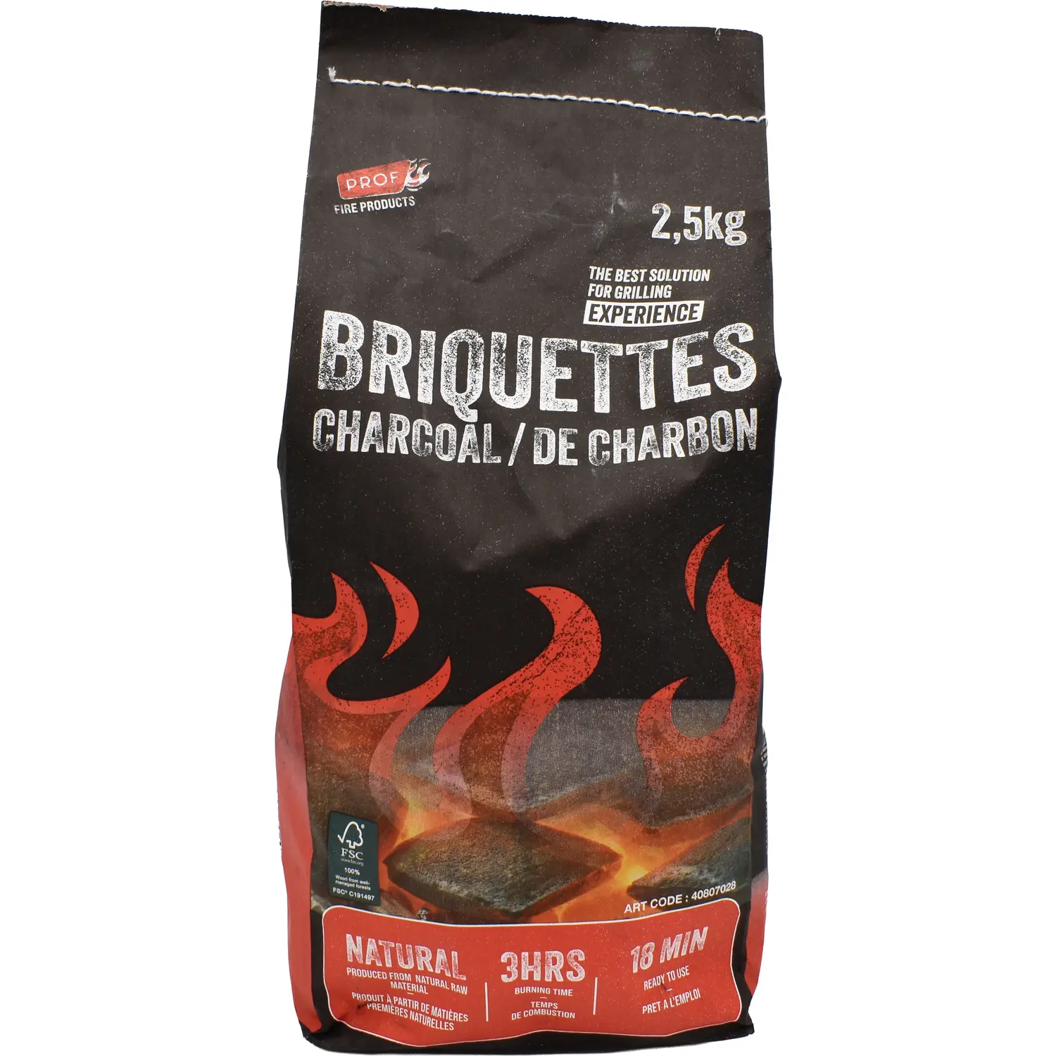 PROF, charcoal 2.5 kg