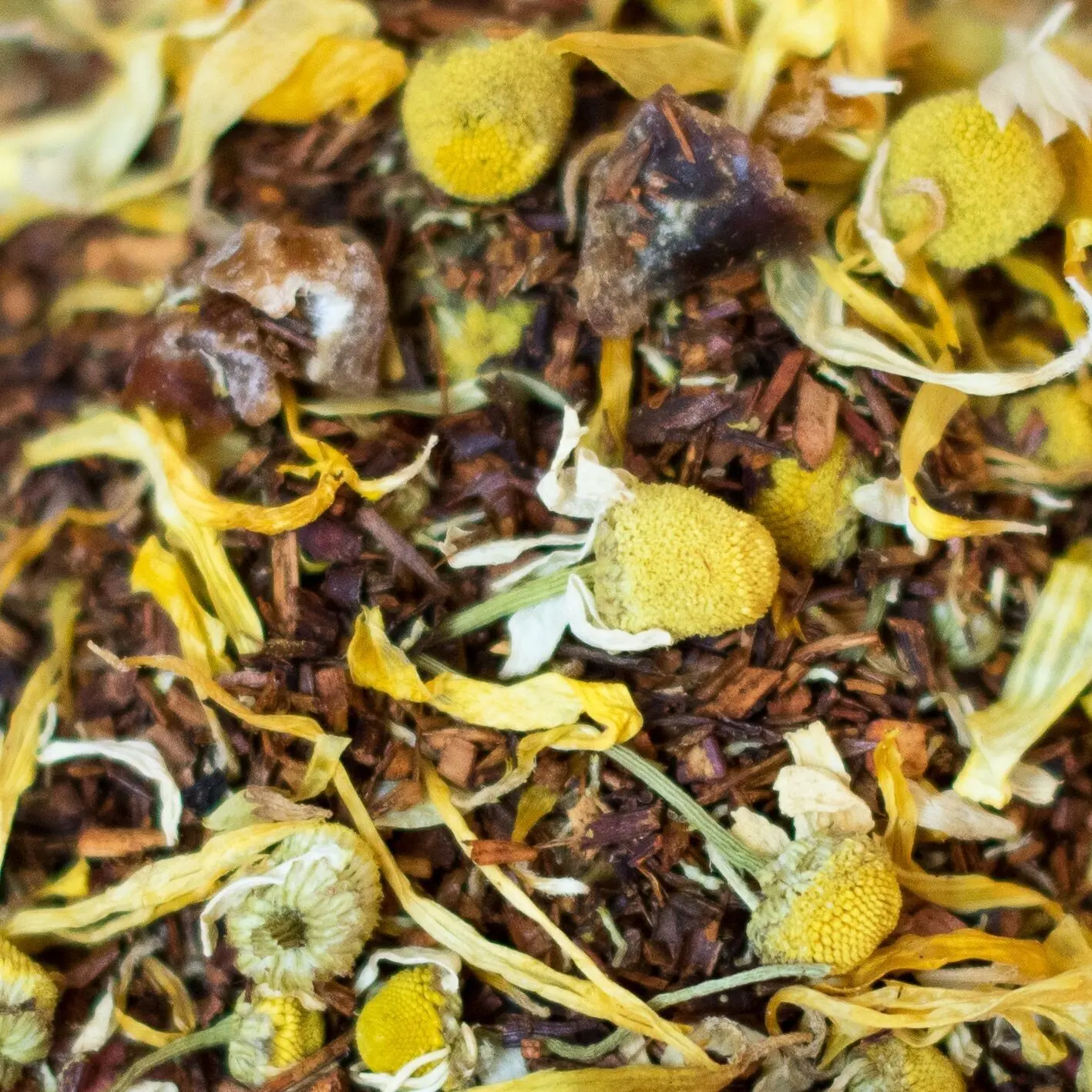 Rooibos, Kamille, Honeybush - Wabenmuster - 1 kg lose