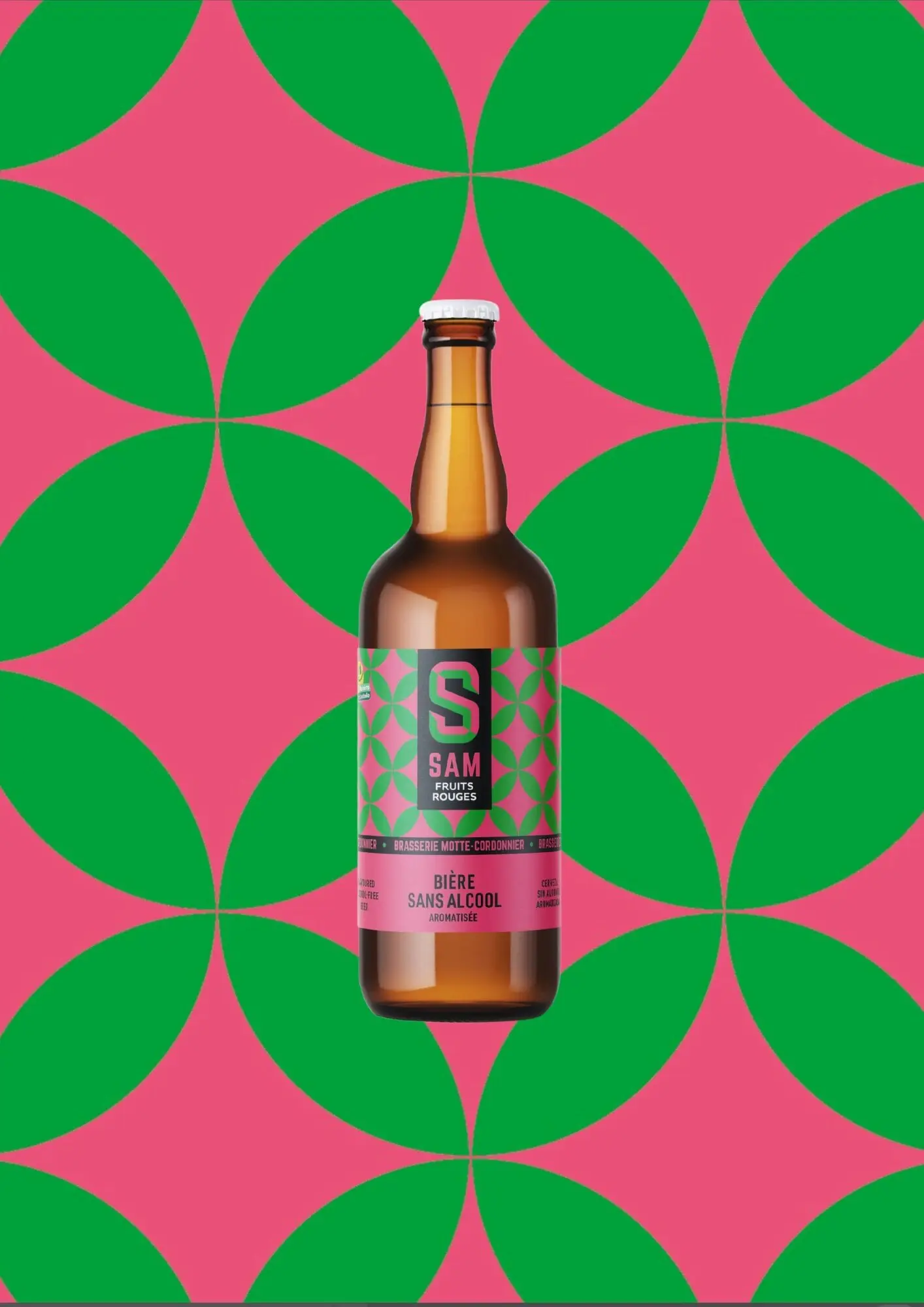 SAM Red Fruits Bier, alkoholfrei, 0,75 cl