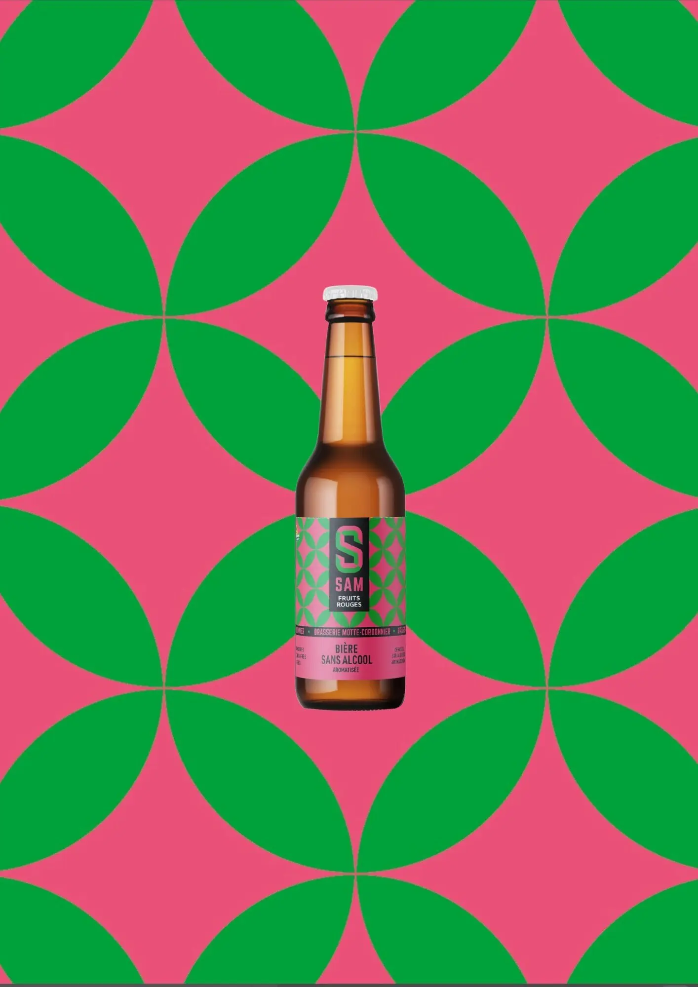 SAM Red Fruits Bier, alkoholfrei, 0,33 cl